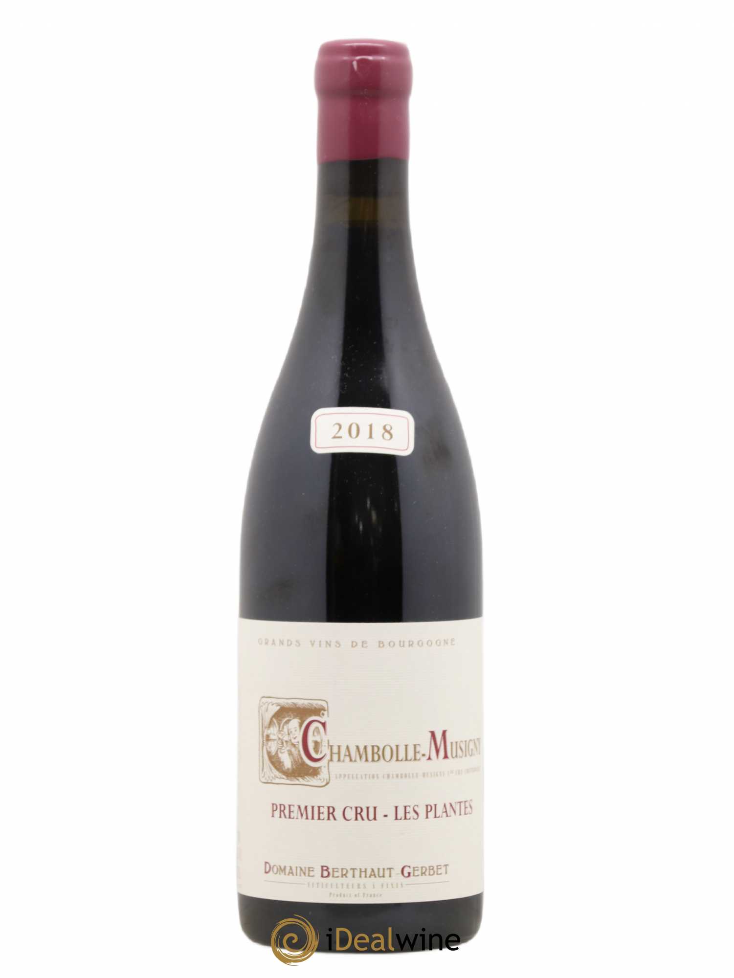 Chambolle-Musigny 1er Cru Les Plantes Berthaut Gerbet (Domaine) 2018 - Lot de 1 bouteille - 0