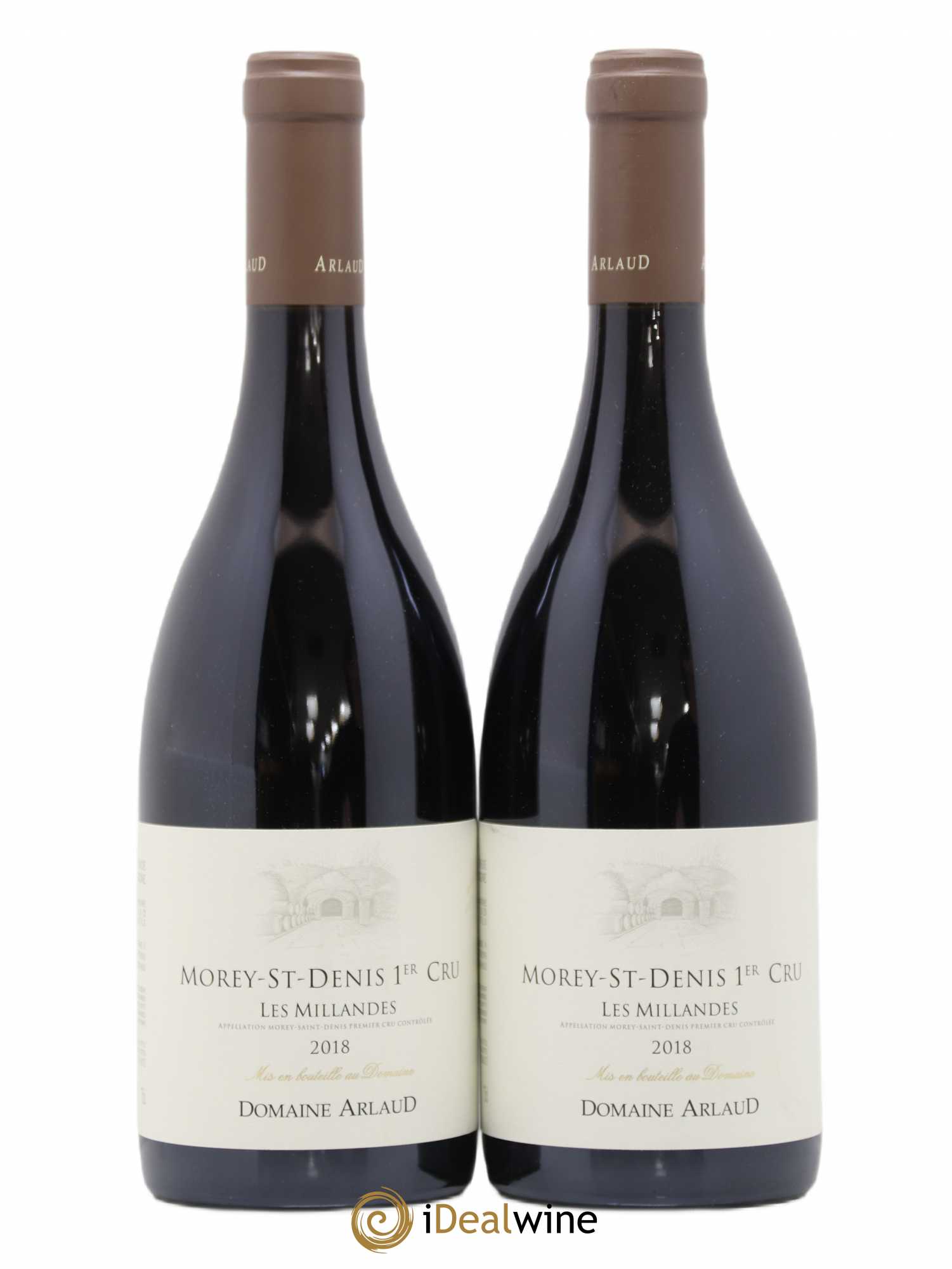 Morey-Saint-Denis 1er Cru Les Millandes Arlaud 2018 - Lot de 2 bouteilles - 0