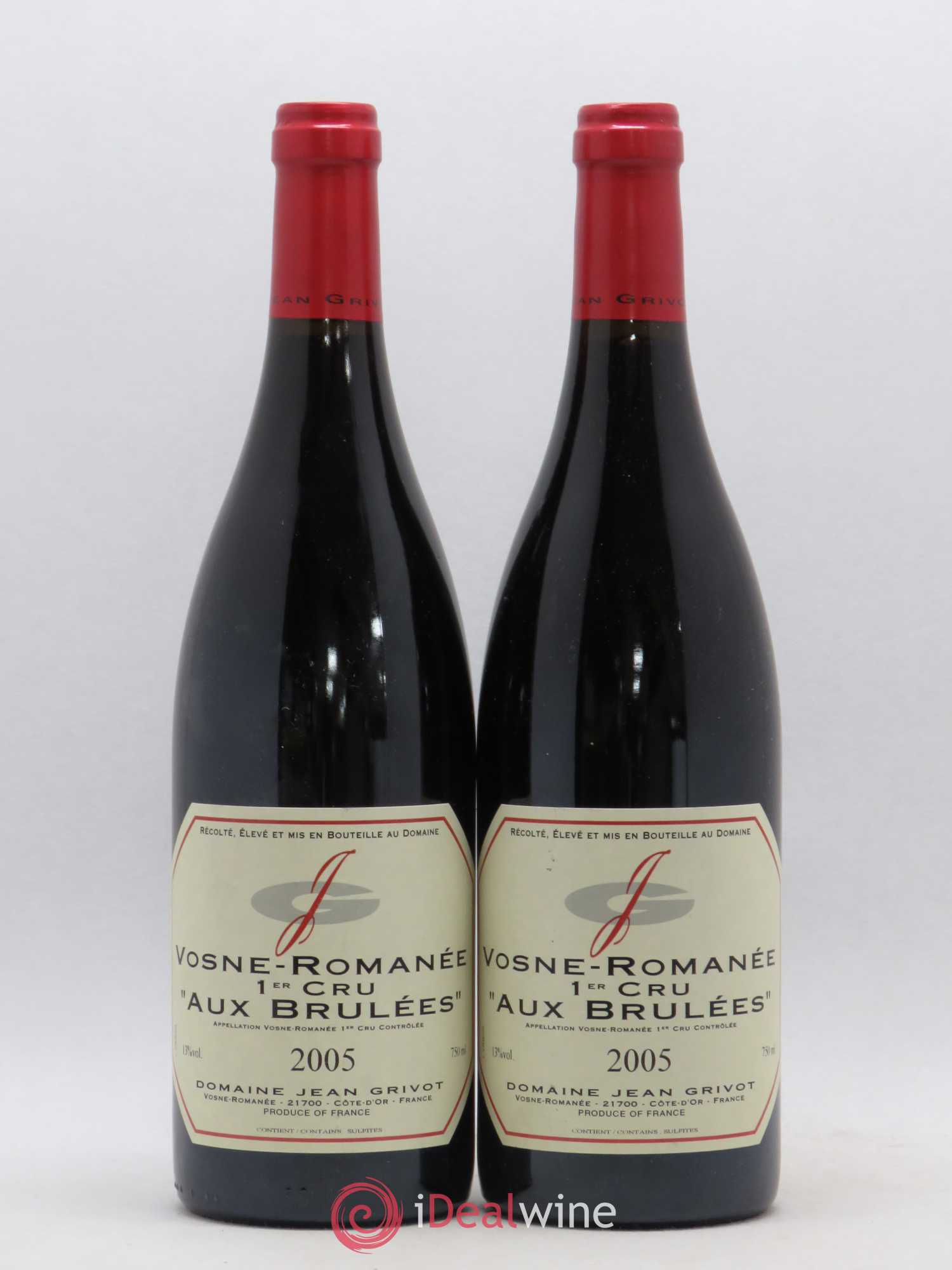 Vosne-Romanée 1er Cru Aux Brûlées Jean Grivot 2005 - Lot de 2 bouteilles - 0
