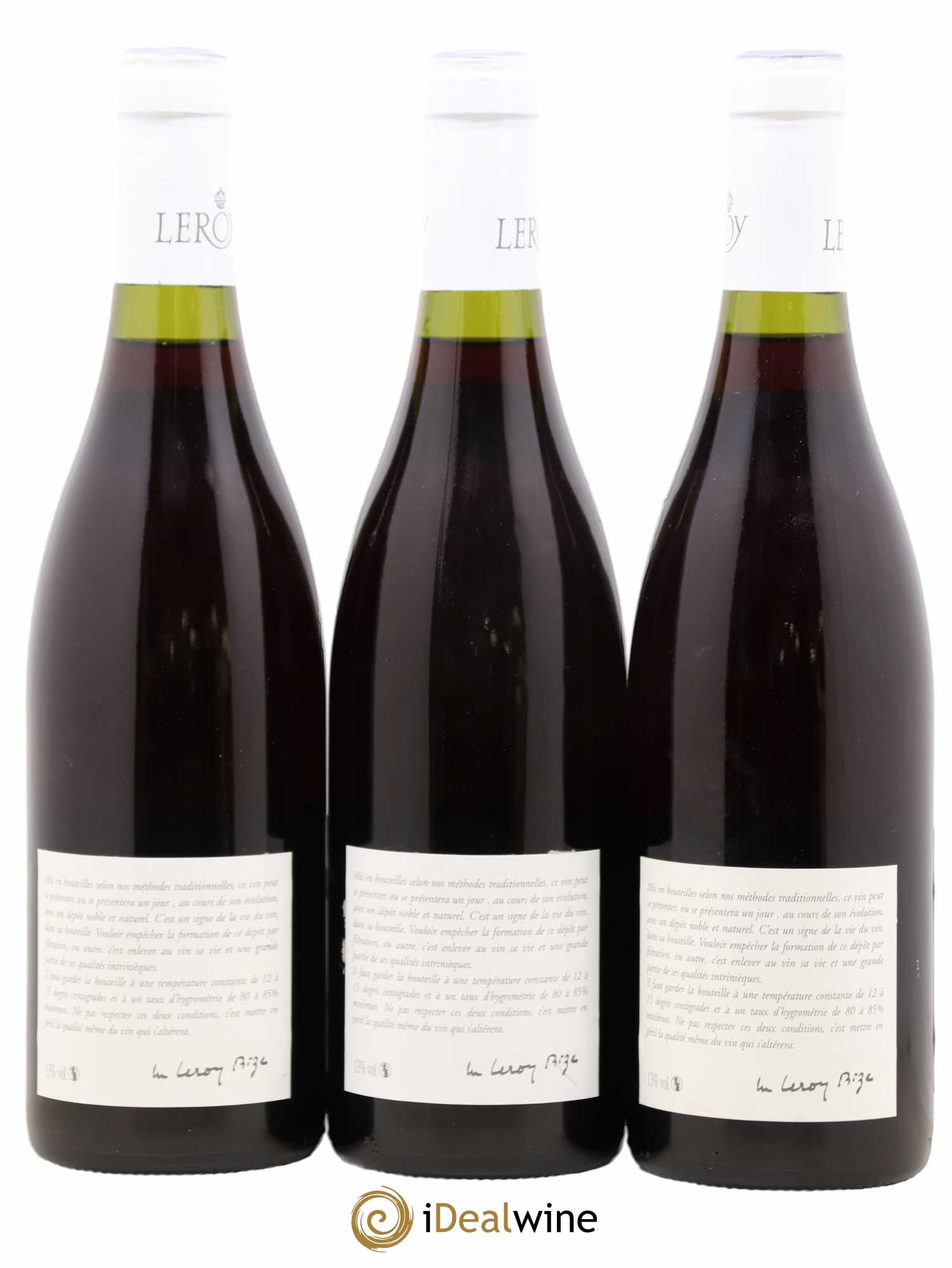 Côte de Nuits-Villages Leroy SA 2013 - Lot de 3 bouteilles - 1