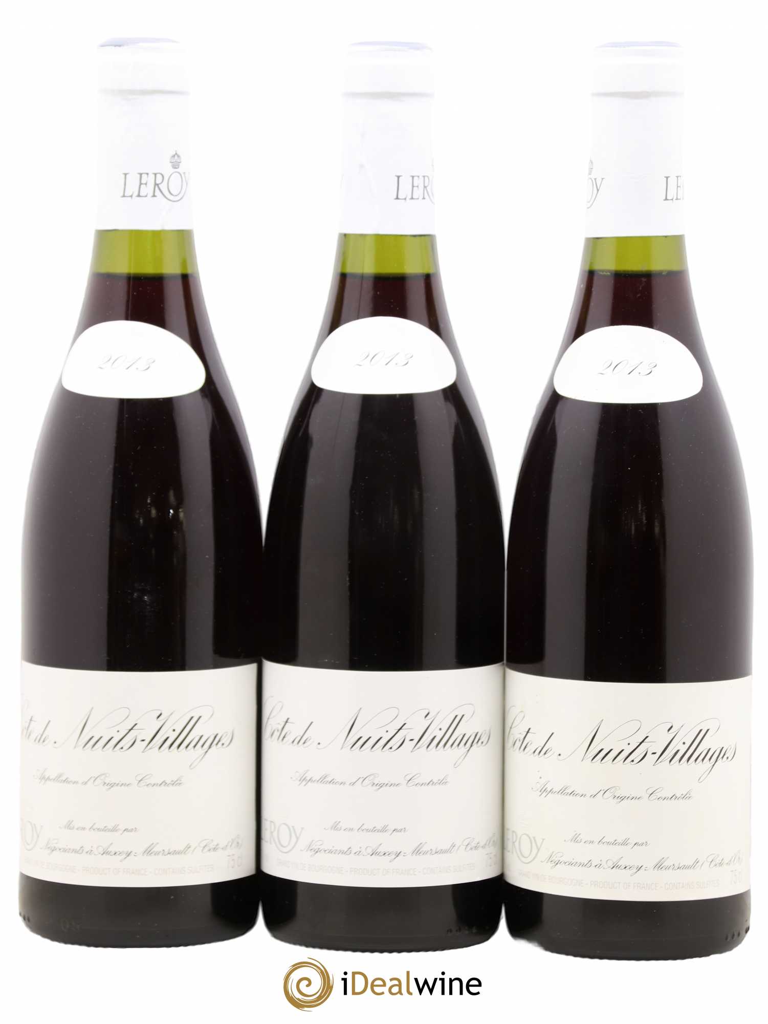 Côte de Nuits-Villages Leroy SA 2013 - Lot de 3 bouteilles - 0