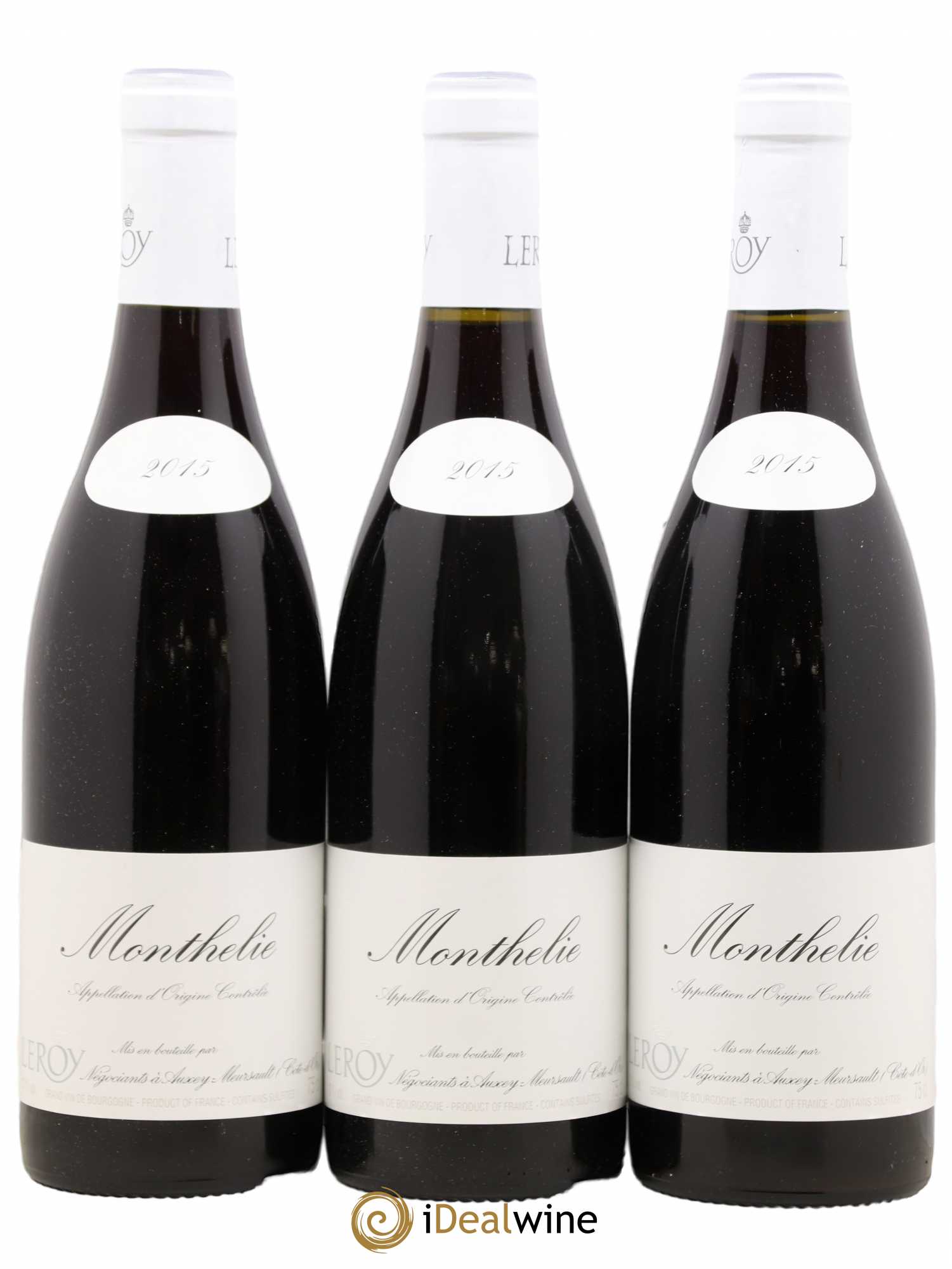 Monthélie Leroy SA 2015 - Lot de 3 bouteilles - 0