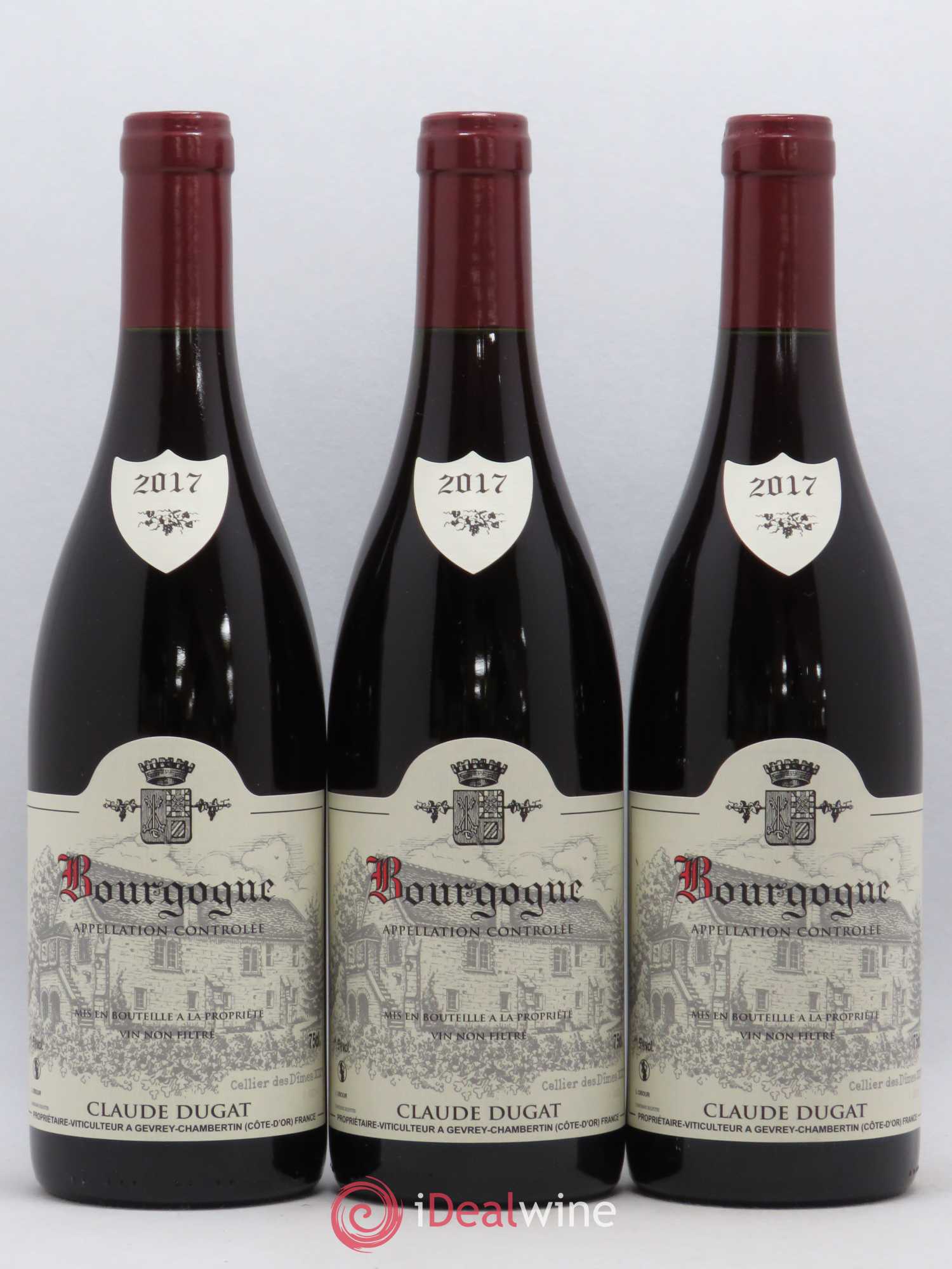 Bourgogne Claude Dugat 2017 - Lot de 3 bouteilles - 0