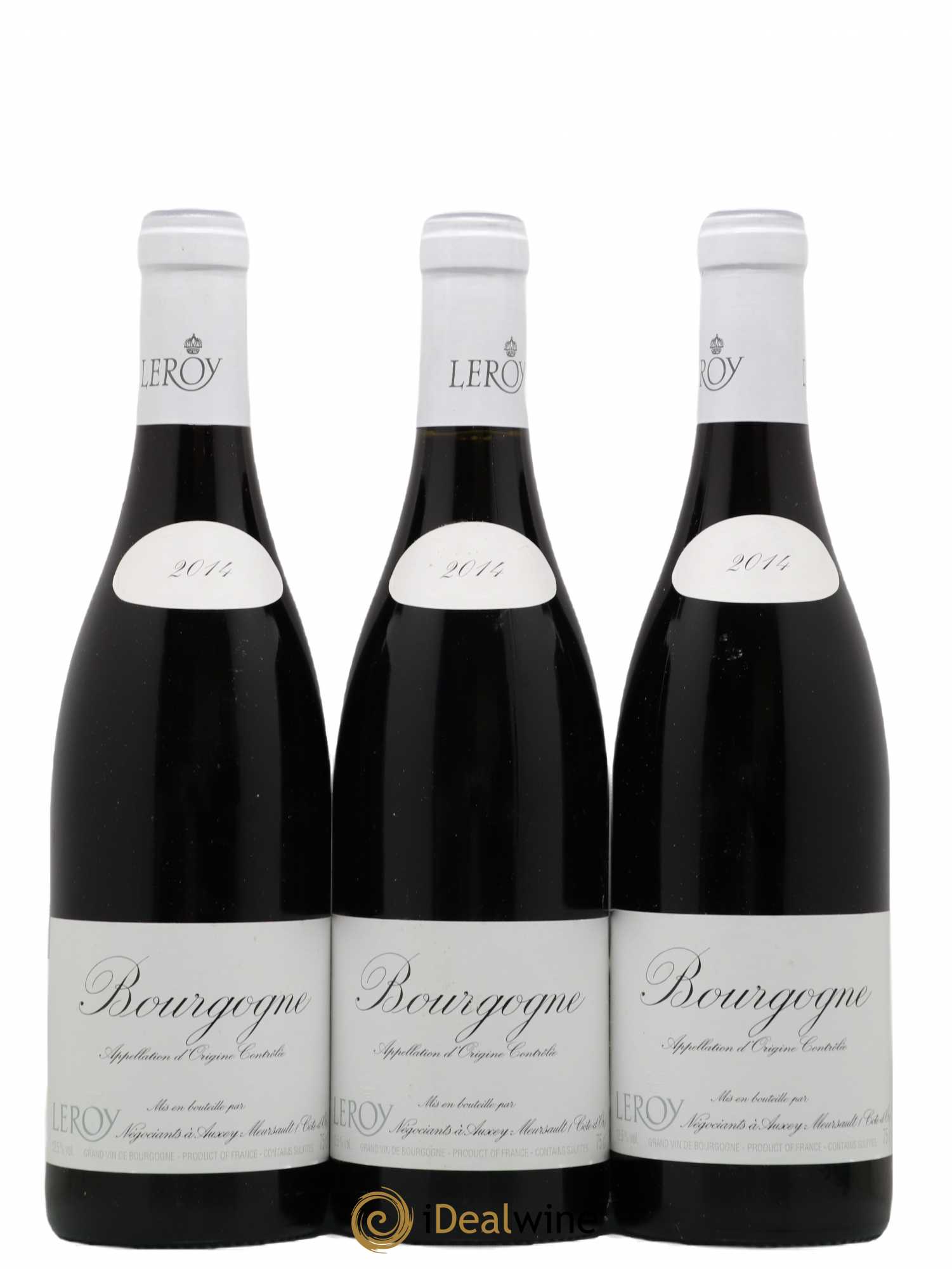 Bourgogne Leroy SA 2014 - Lot de 3 bouteilles - 0