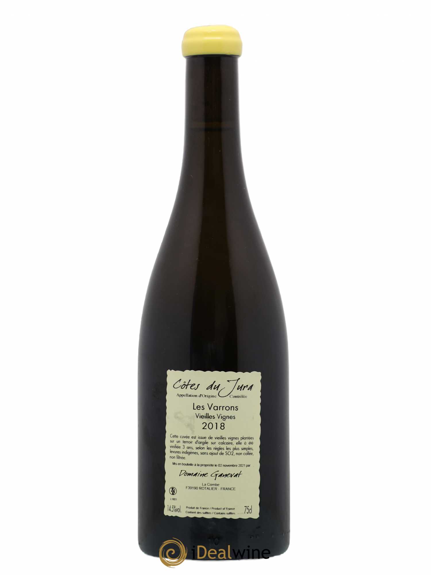 Côtes du Jura Les Varrons Vieilles Vignes Jean-François Ganevat (Domaine) 2018 - Lot de 1 bouteille - 1