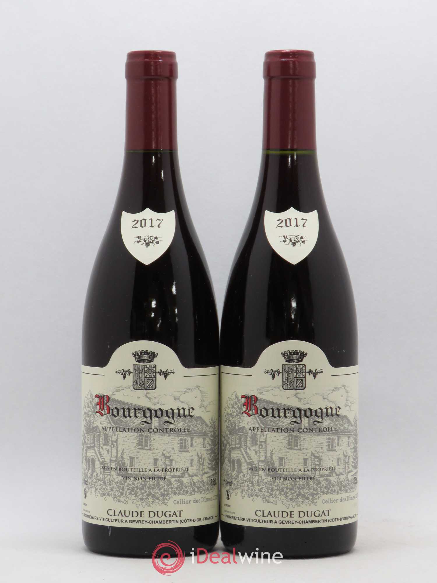 Bourgogne Claude Dugat 2017 - Lot de 2 bouteilles - 0