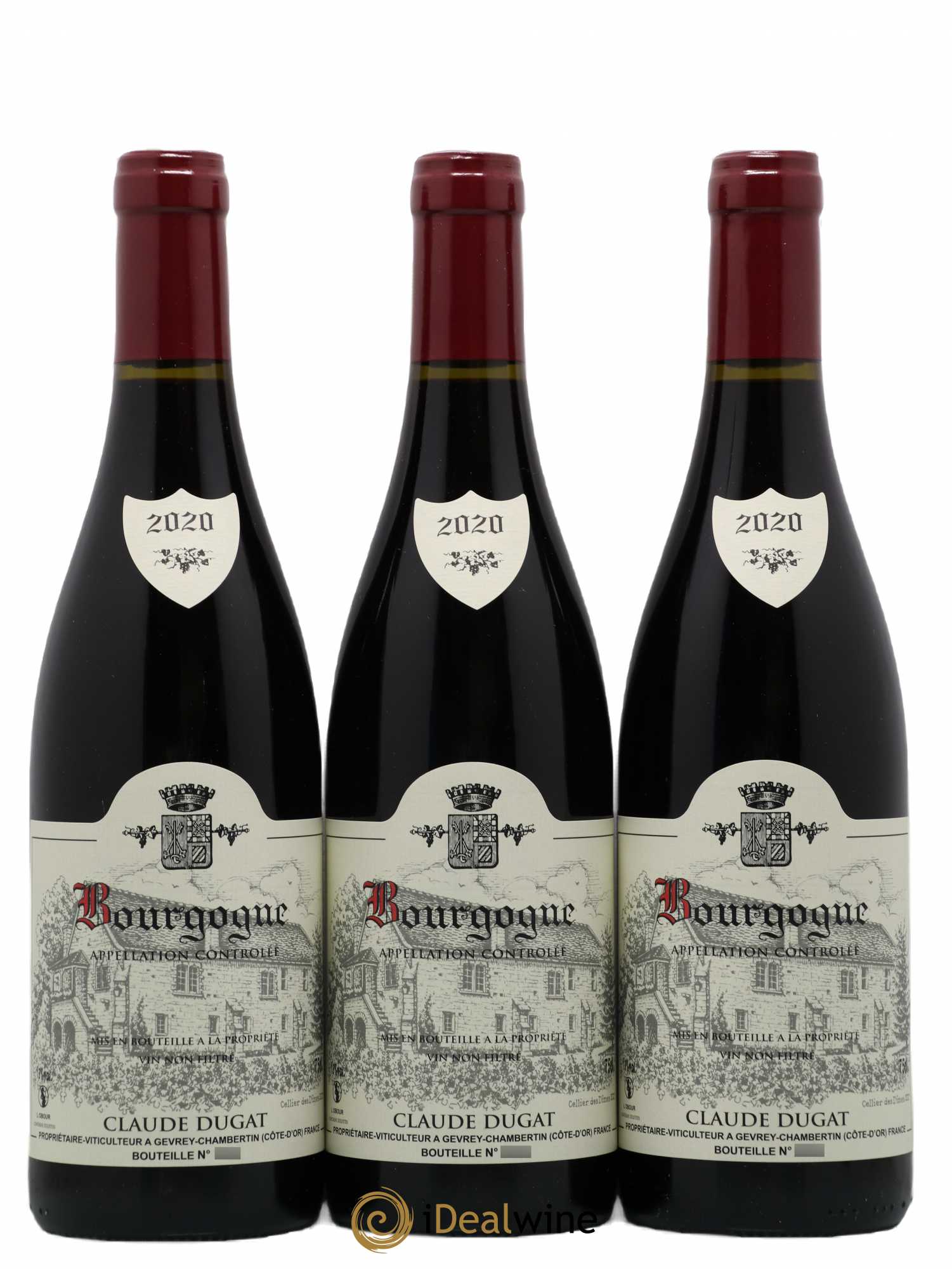 Bourgogne Claude Dugat 2020 - Lot de 3 bouteilles - 0