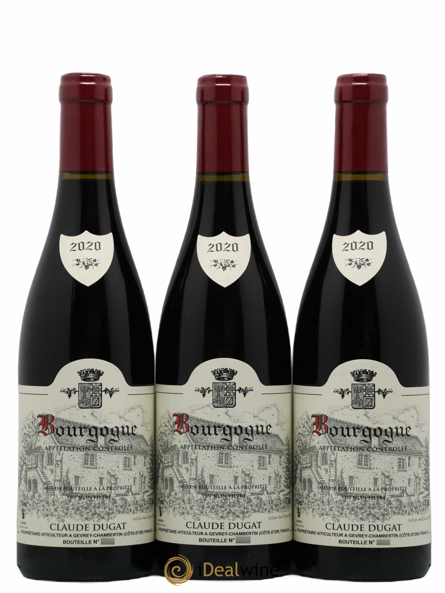 Bourgogne Claude Dugat 2020 - Lot de 3 bouteilles - 0