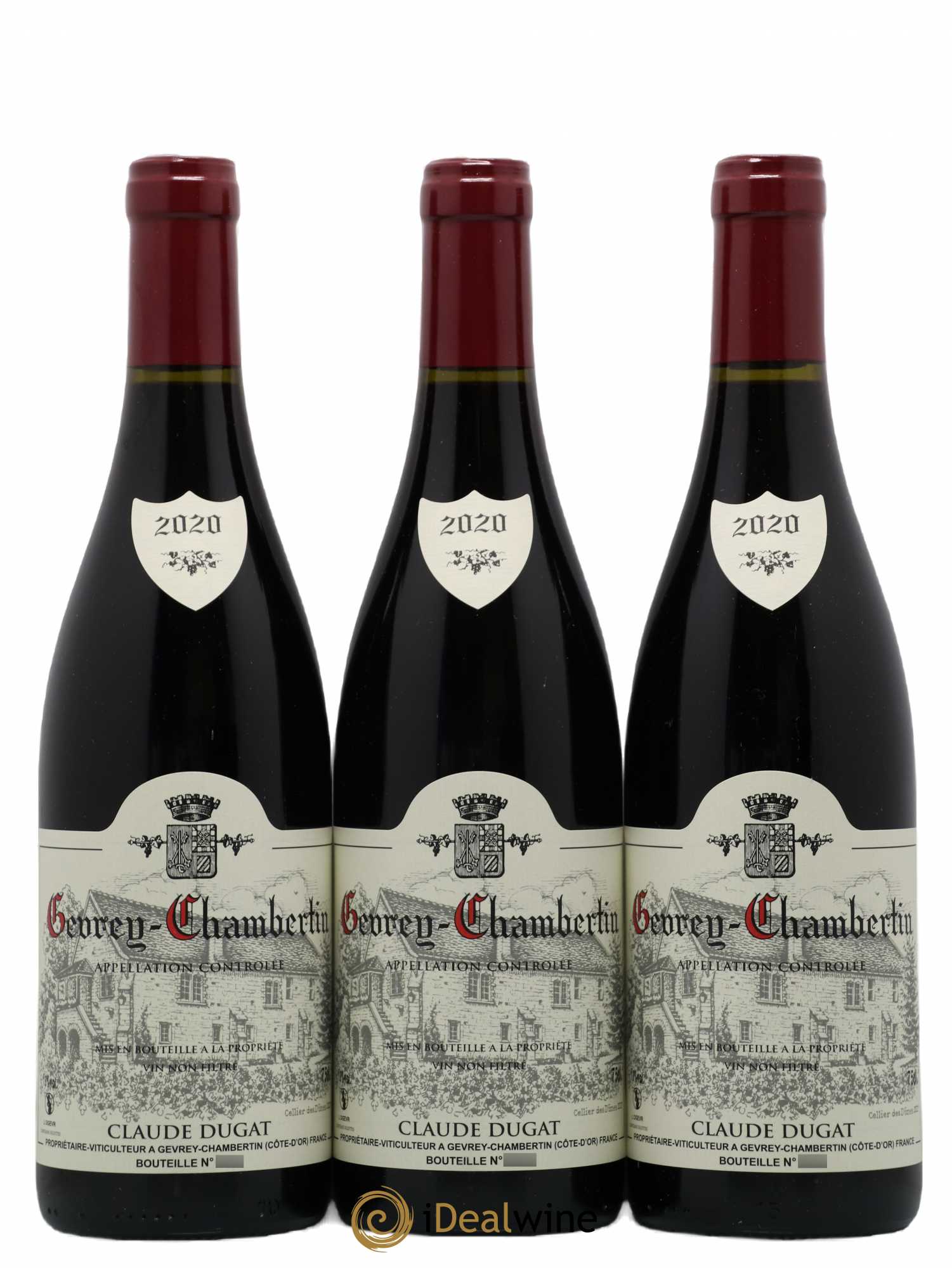 Gevrey-Chambertin Claude Dugat 2020 - Lot de 3 bouteilles - 0