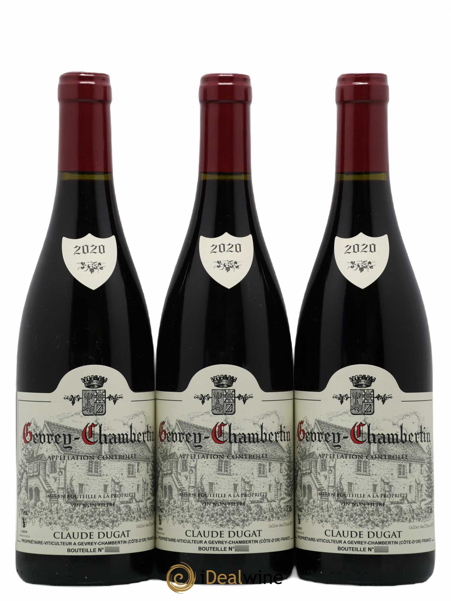 Gevrey-Chambertin Claude Dugat 2020 - Lot de 3 bouteilles - 0