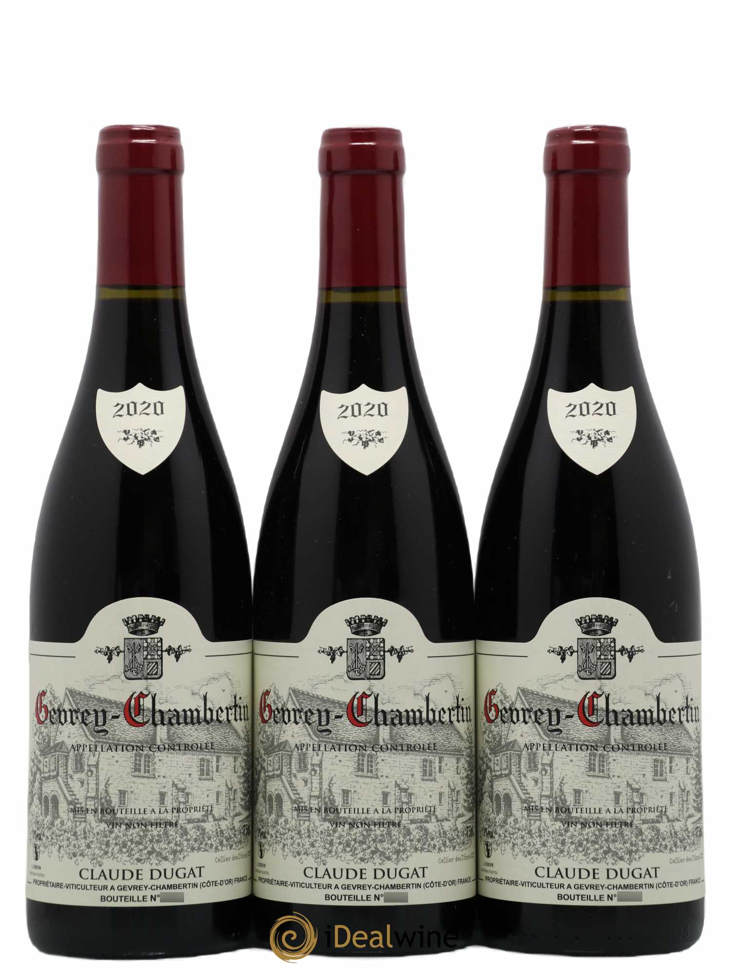 Gevrey-Chambertin Claude Dugat 2020 - Lot de 3 bouteilles - 0