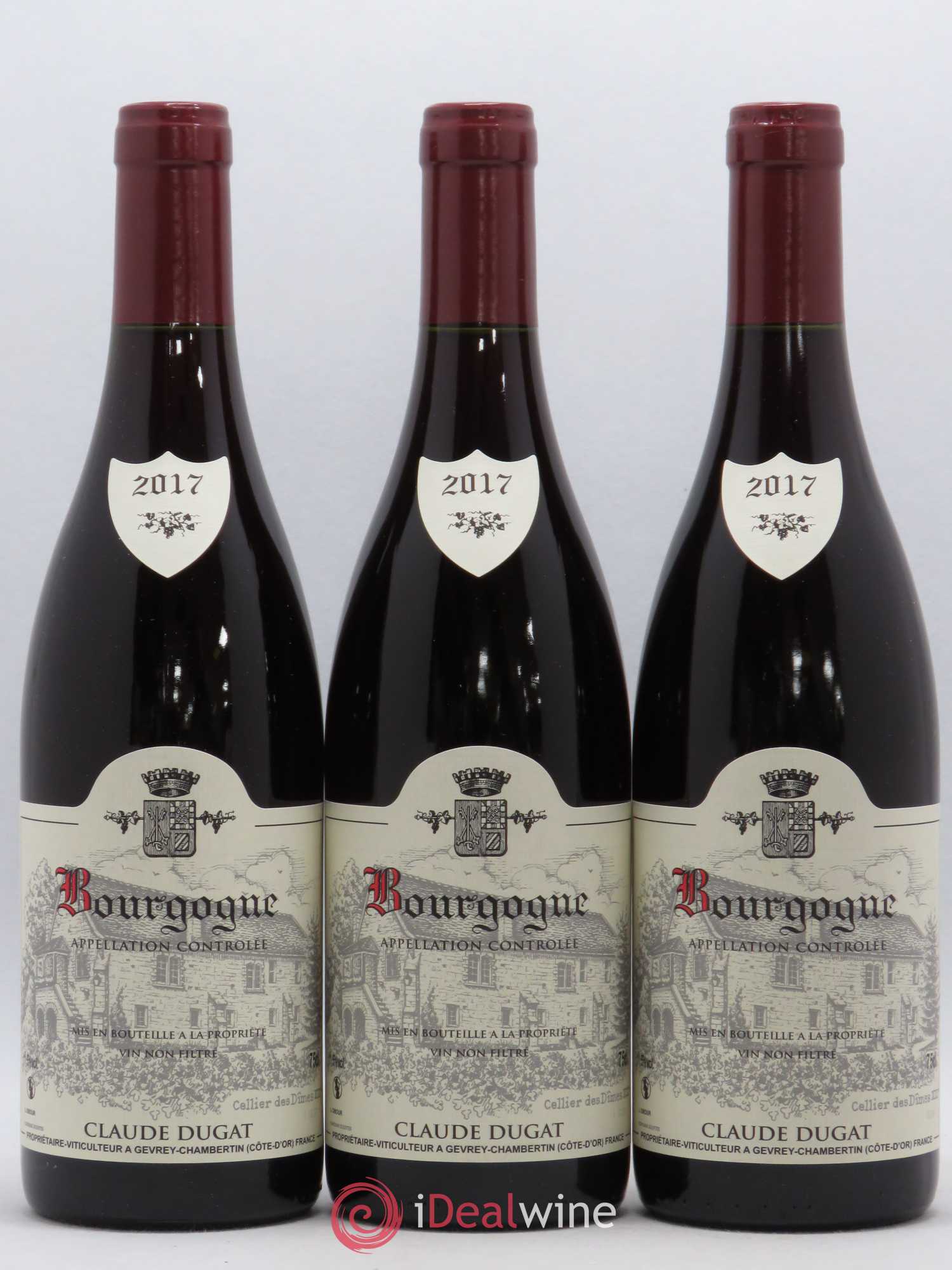 Bourgogne Claude Dugat 2017 - Lot de 3 bouteilles - 0
