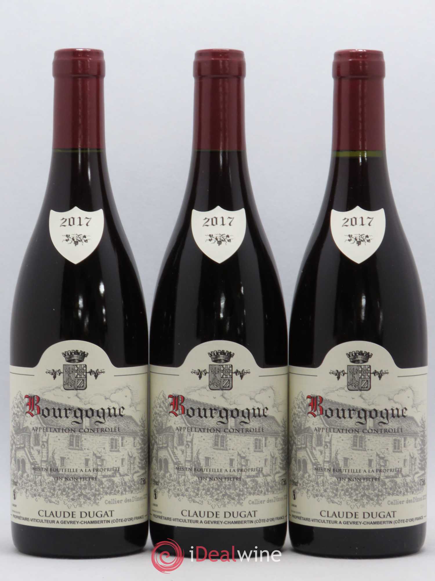 Bourgogne Claude Dugat 2017 - Lot de 3 bouteilles - 0