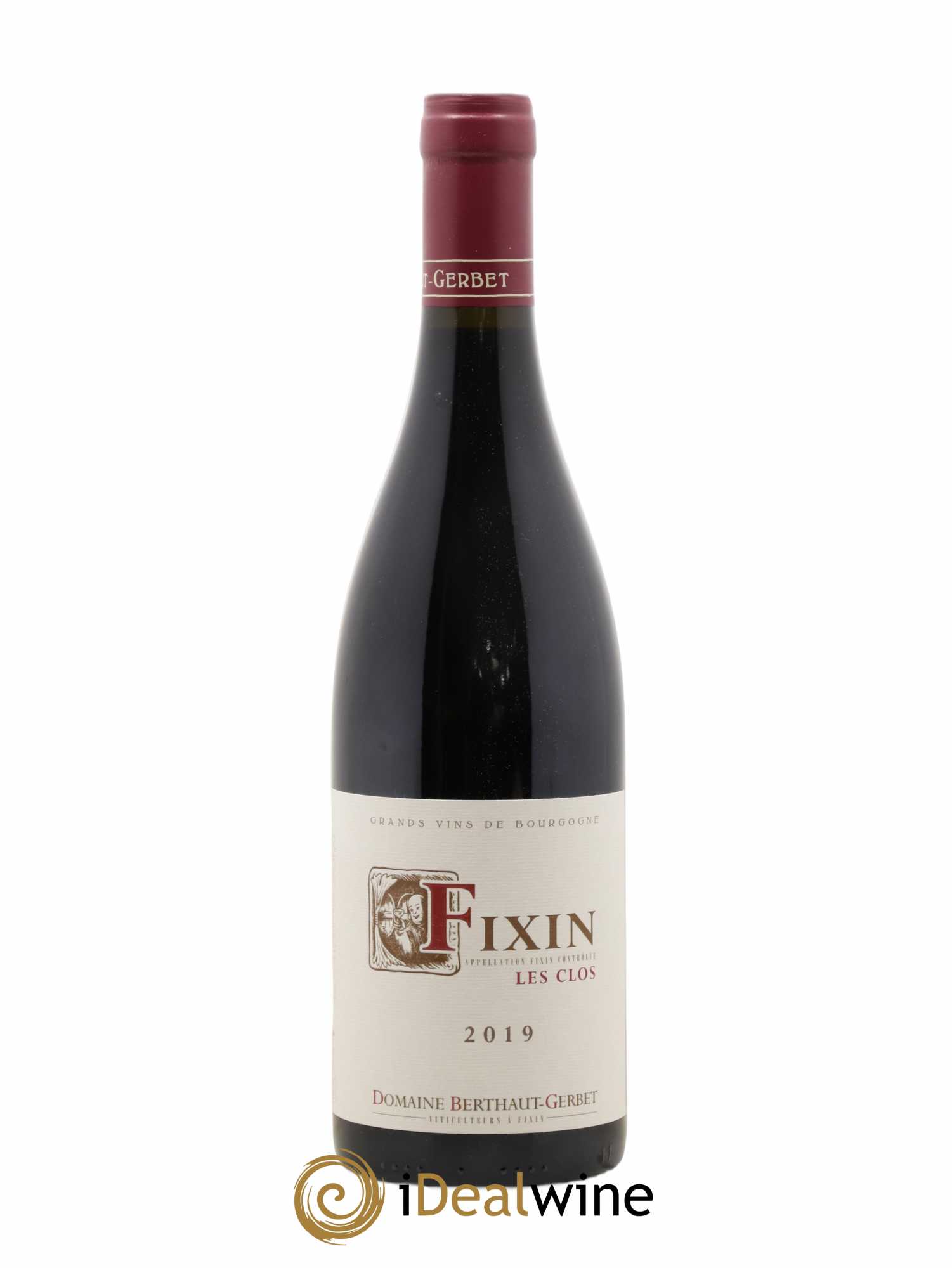Fixin Les Clos Berthaut Gerbet 2019 - Lot de 1 bouteille - 0