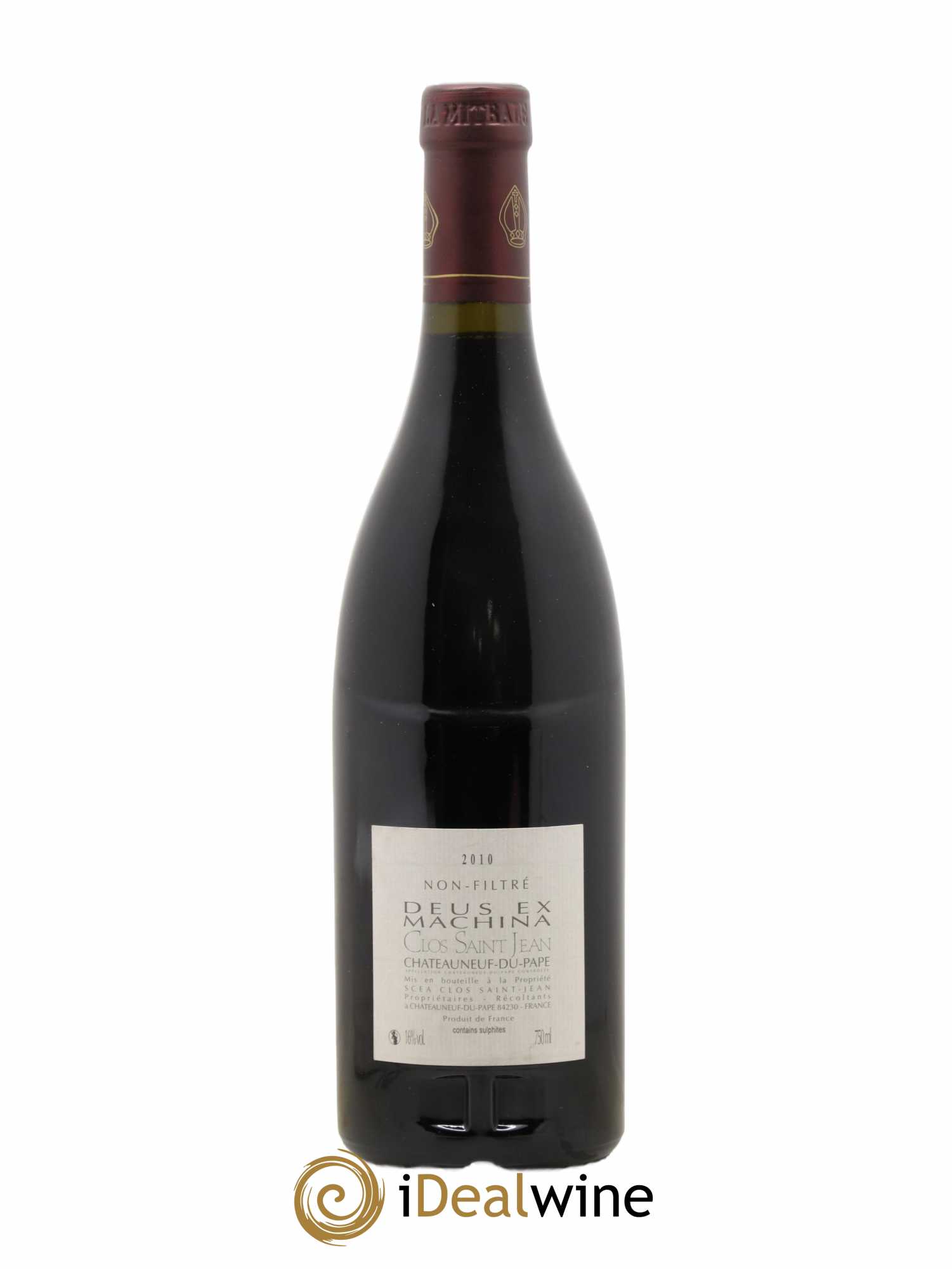 Châteauneuf-du-Pape Clos Saint-Jean Deus Ex Machina Pascal et Vincent Maurel 2010 - Lot de 1 bouteille - 1