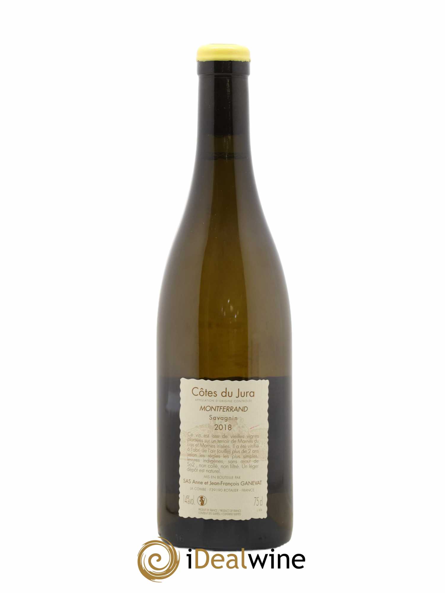 Côtes du Jura Montferrand savagnin Anne et Jean François Ganevat 2018 - Lot de 1 bouteille - 1
