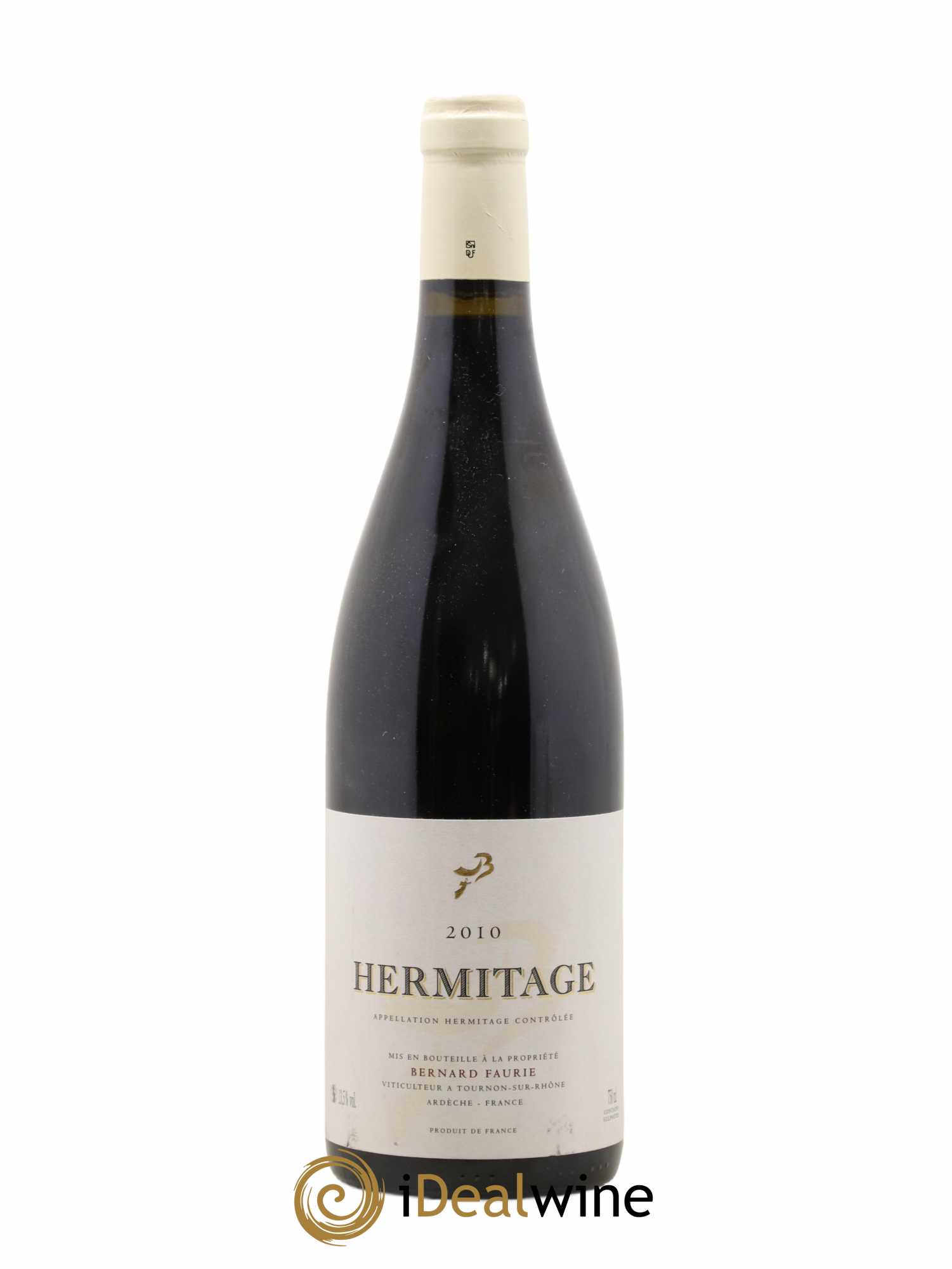 Hermitage Greffieux Bessards (capsule blanche) Bernard Faurie 2010 - Lot de 1 bouteille - 0
