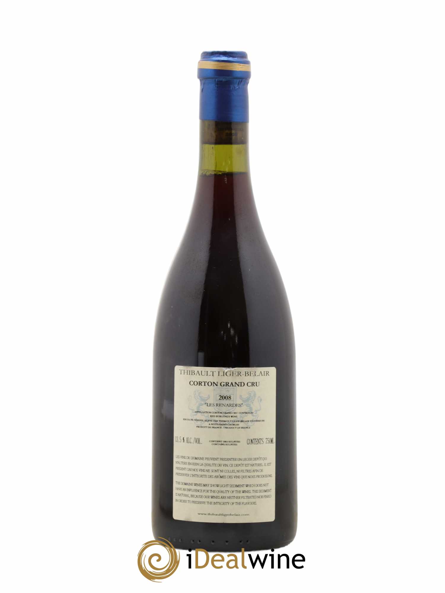 Corton Grand Cru Les Renardes Thibault Liger-Belair 2008 - Lot de 1 bouteille - 1