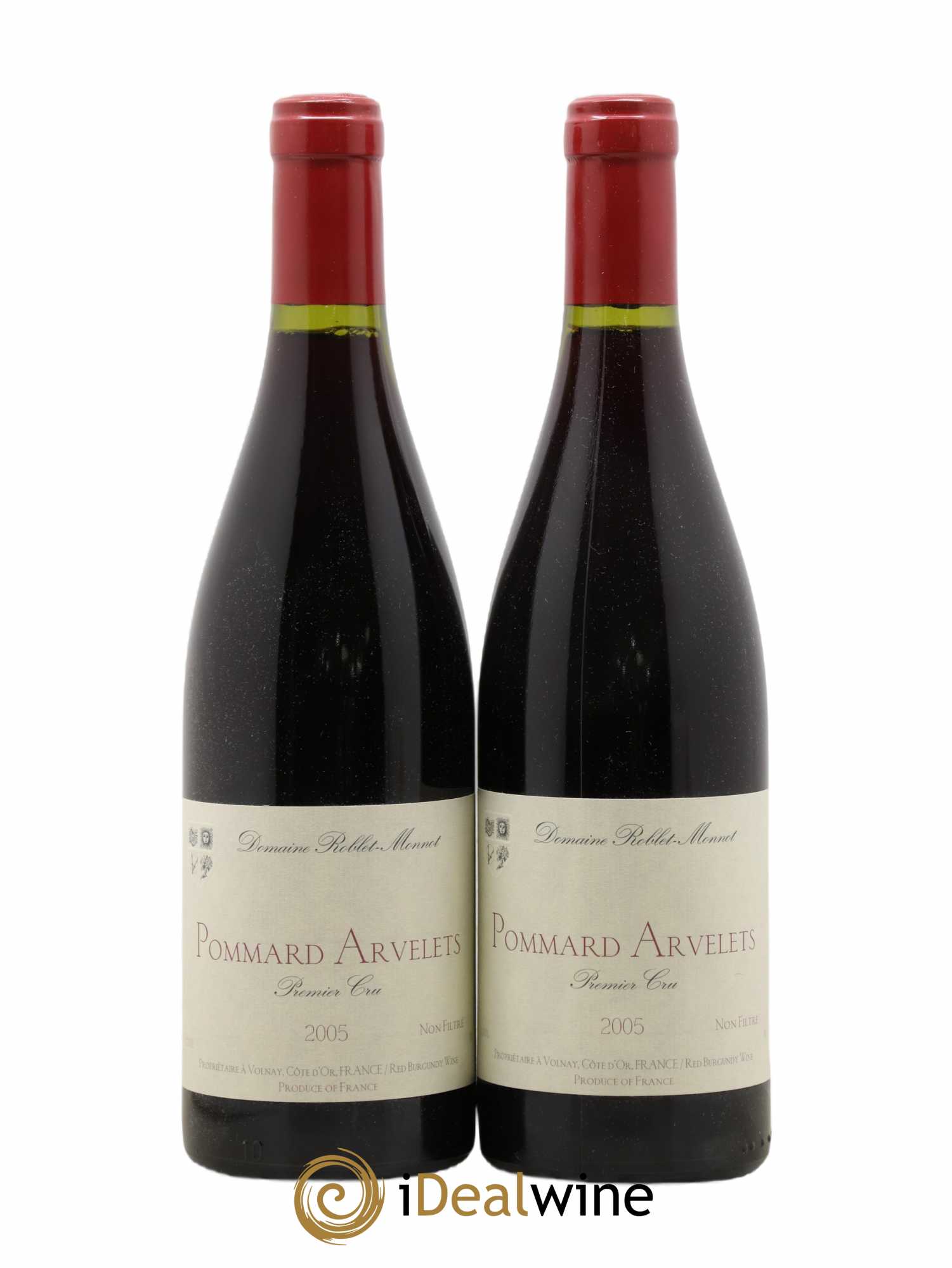 Pommard 1er Cru Les Arvelets Roblet Monnot 2005 - Lot de 2 bouteilles - 0