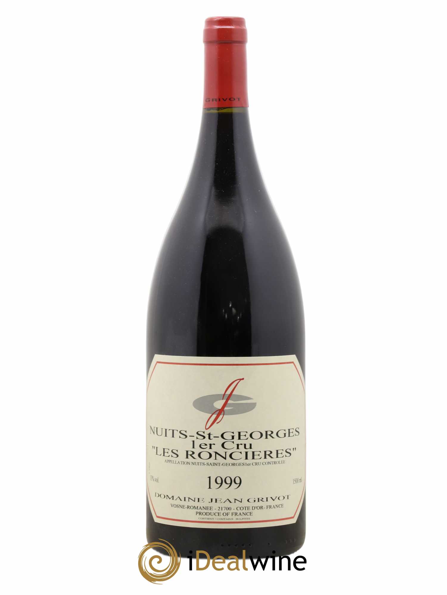 Nuits-Saint-Georges 1er Cru Roncière Jean Grivot 1999 - Lot de 1 magnum - 0
