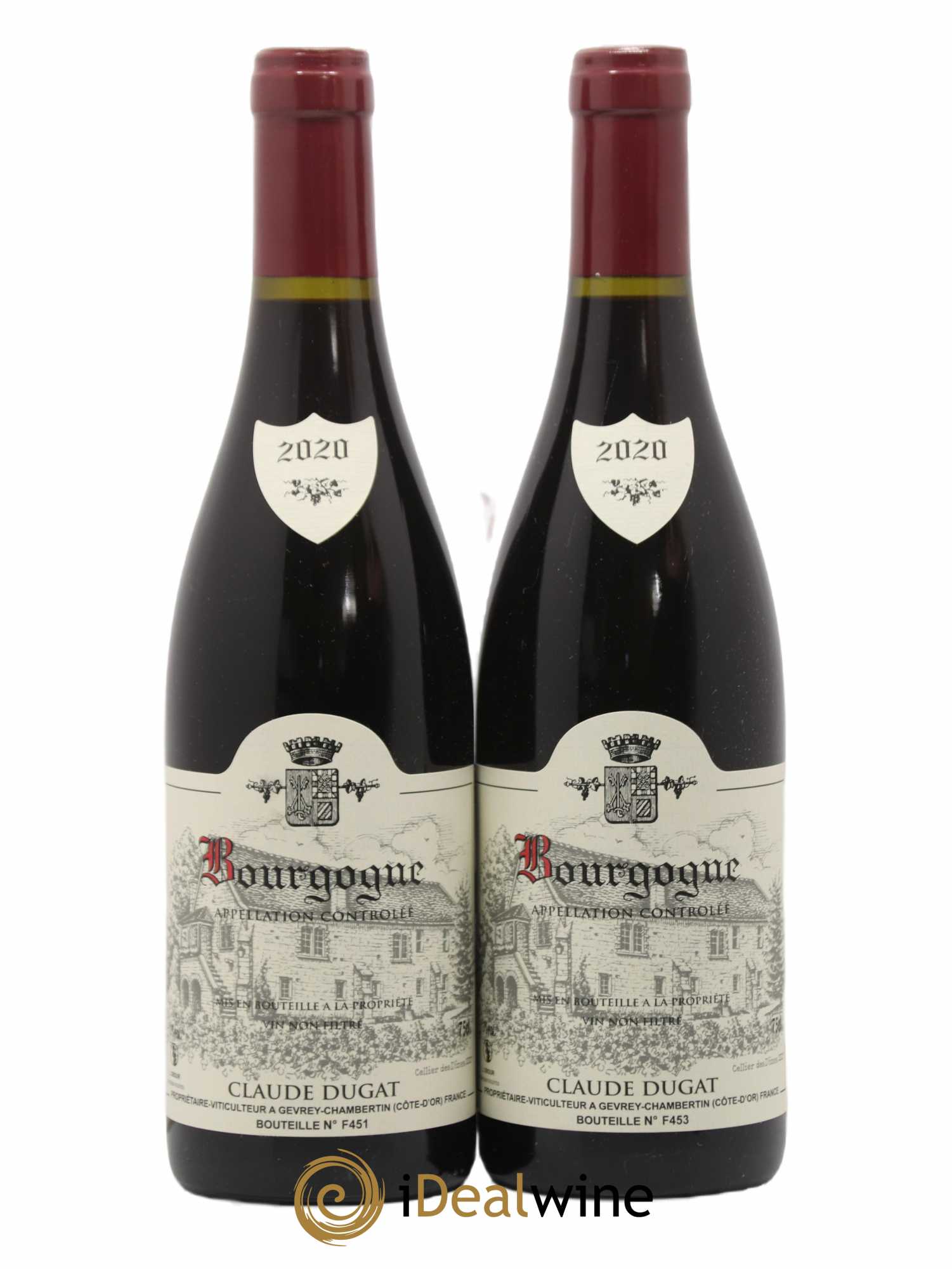 Bourgogne Claude Dugat 2020 - Lot de 2 bouteilles - 0