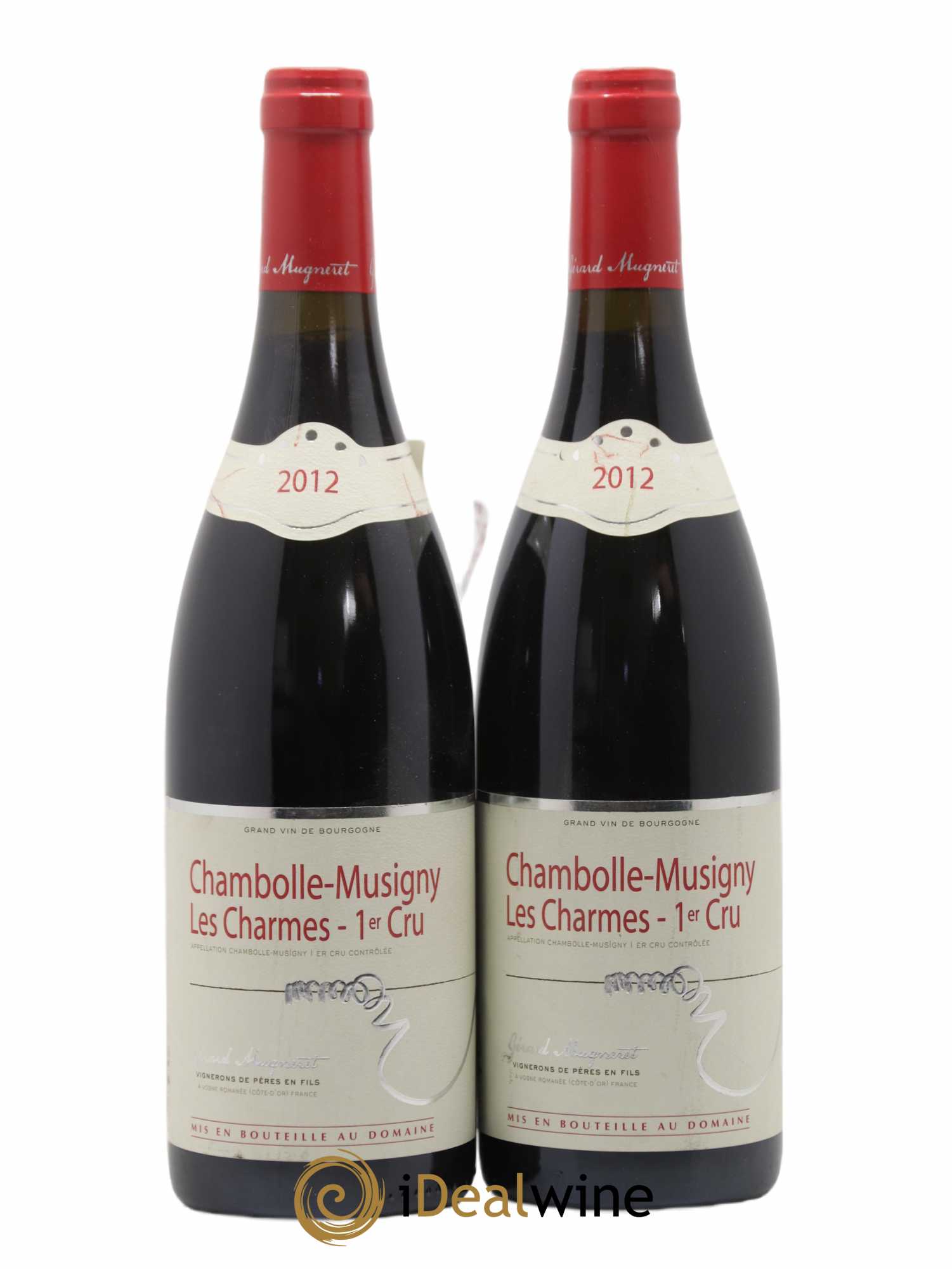 Chambolle-Musigny 1er Cru Les Charmes Gérard Mugneret 2012 - Lot de 2 bouteilles - 0