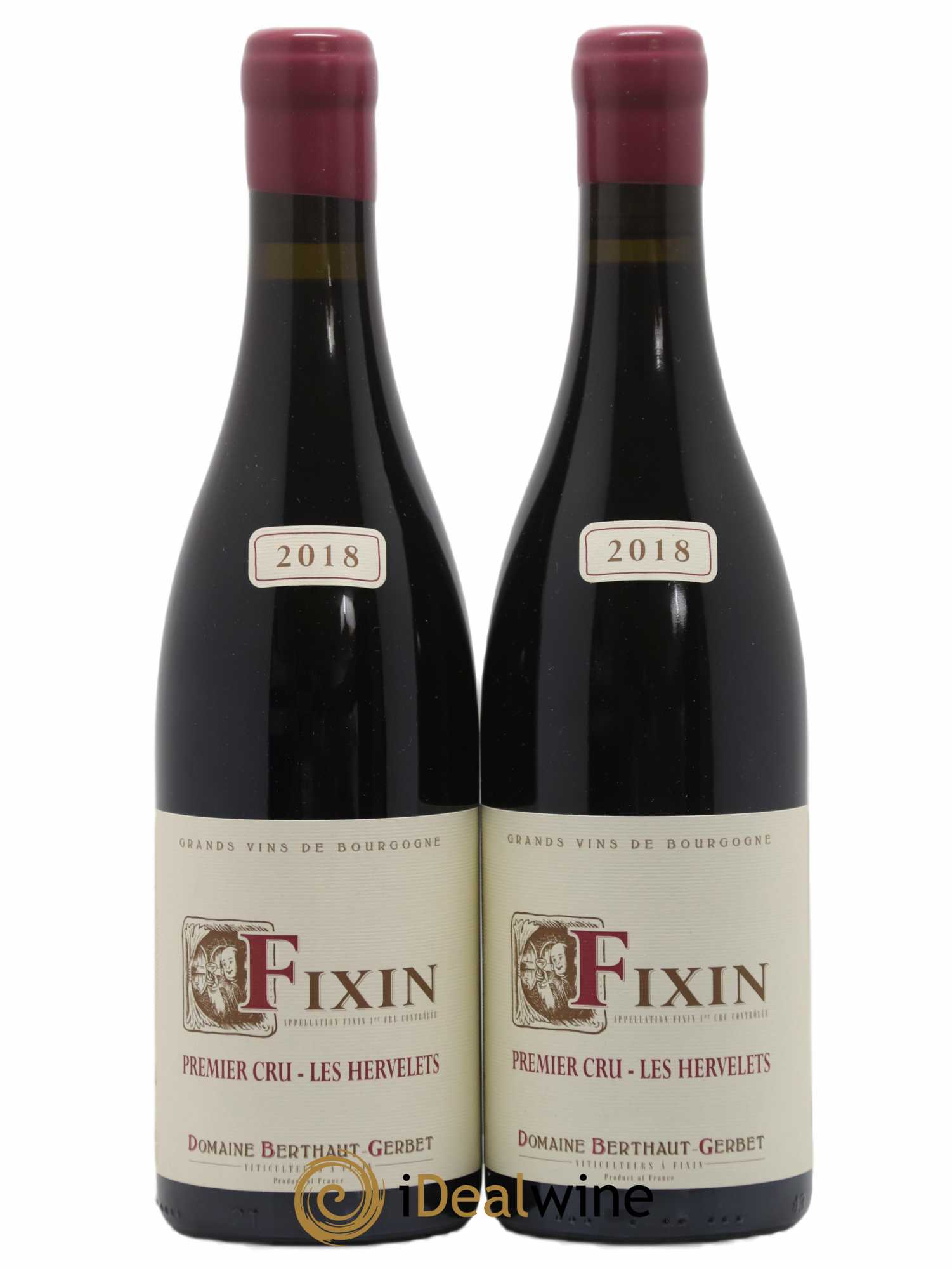 Fixin 1er Cru Les Hervelets Berthaut Gerbet (Domaine) 2018 - Posten von 2 Flaschen - 0