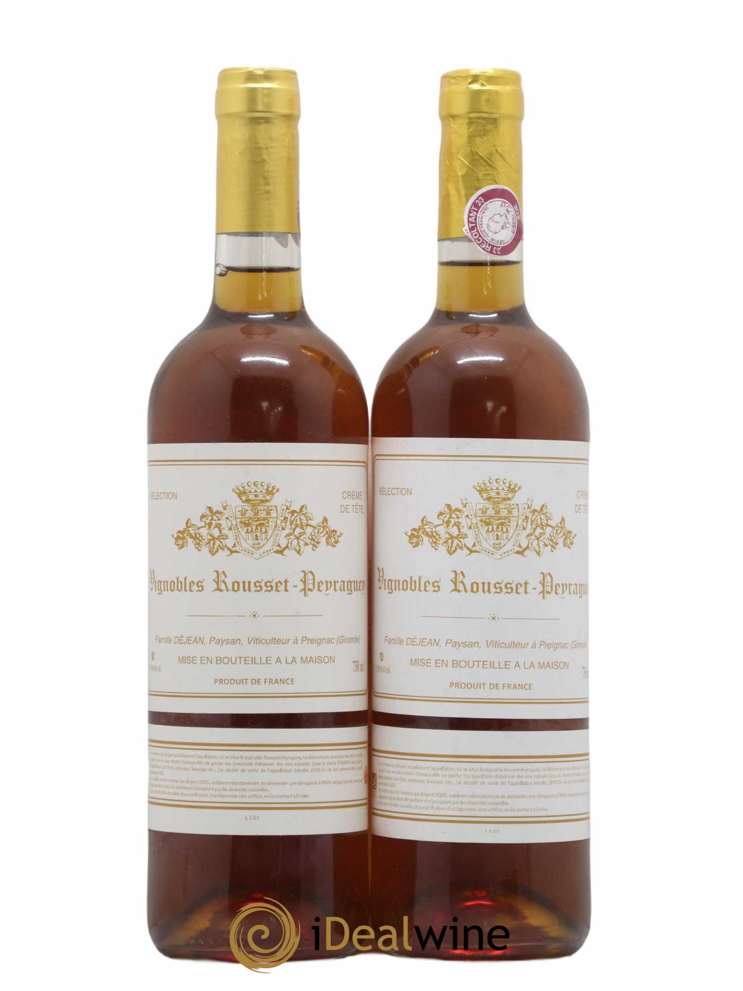 Rousset Peyraguey L'Aisthésis Crème de tête 2010 - Lotto di 2 bottiglie - 0