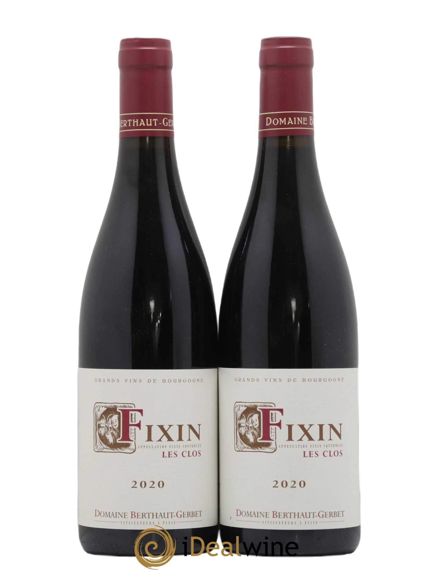 Fixin Les Clos Domaine Berthaut Gerbet 2020 - Lot de 2 bouteilles - 0
