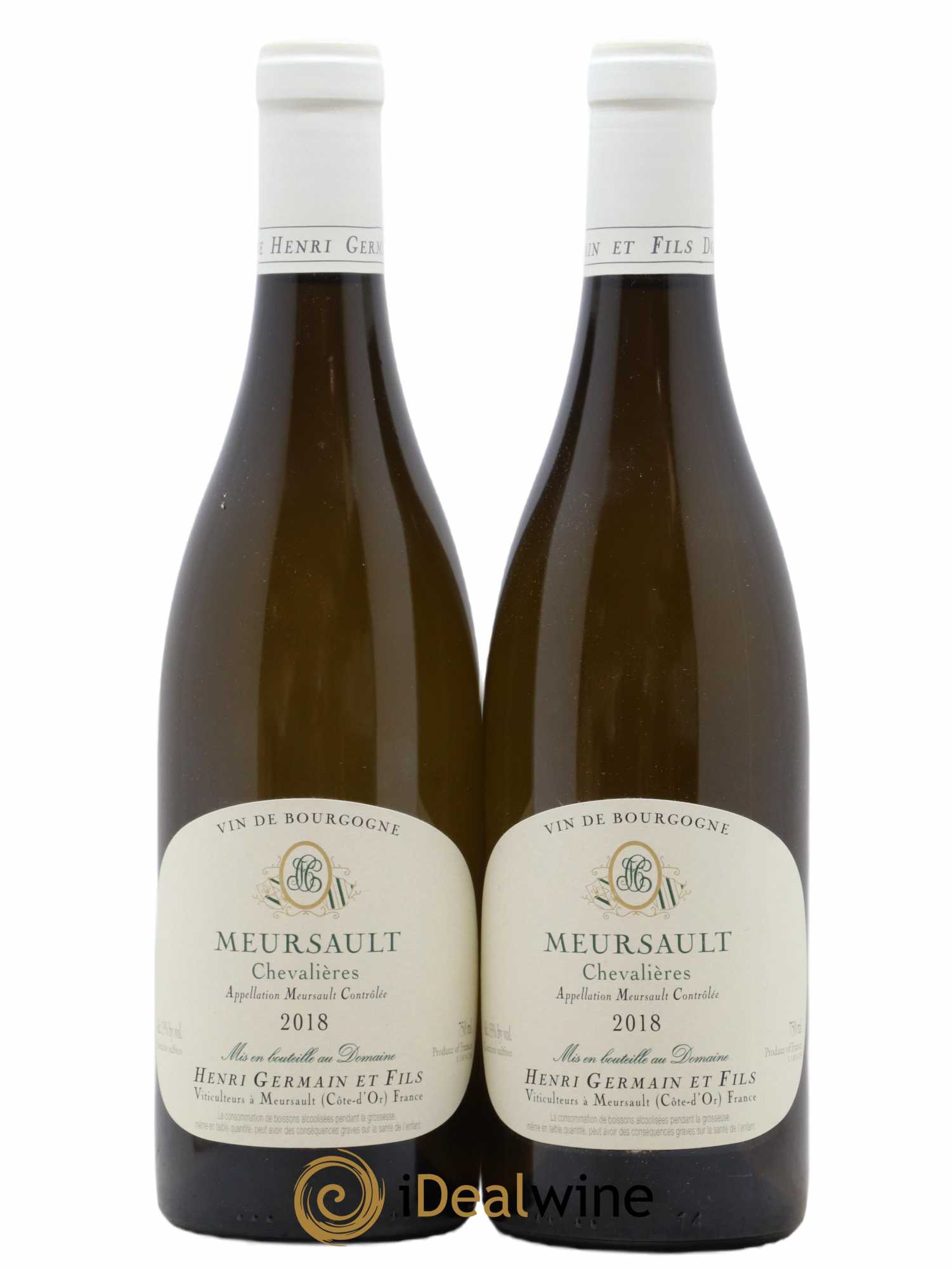 Meursault Chevalières Henri Germain (sans prix de réserve) 2018 - Lot de 2 bouteilles - 0