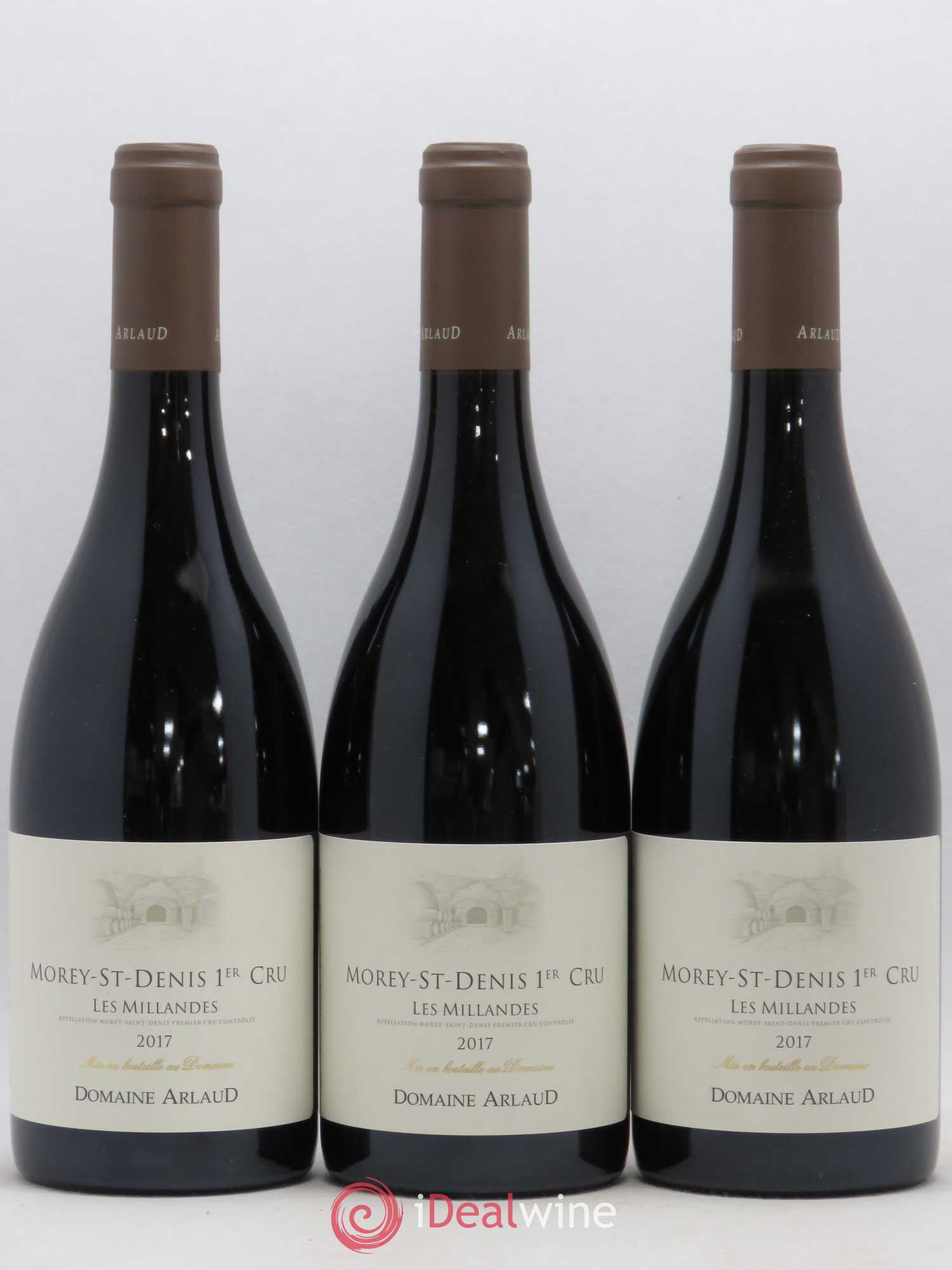Morey-Saint-Denis 1er Cru Les Millandes Arlaud 2017 - Lot de 3 bouteilles - 0