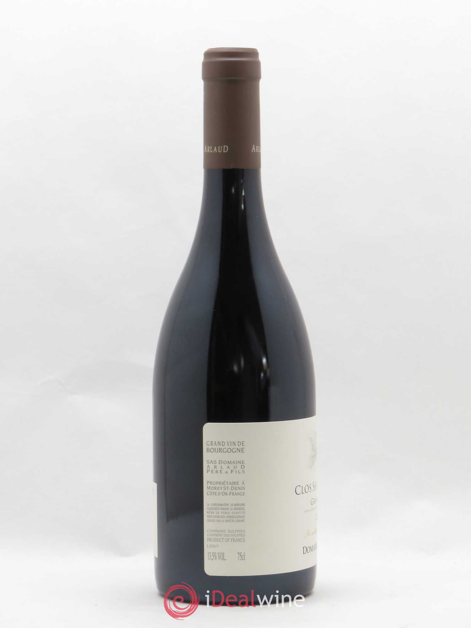 Clos Saint-Denis Grand Cru Arlaud 2018 - Lot de 1 bouteille - 1