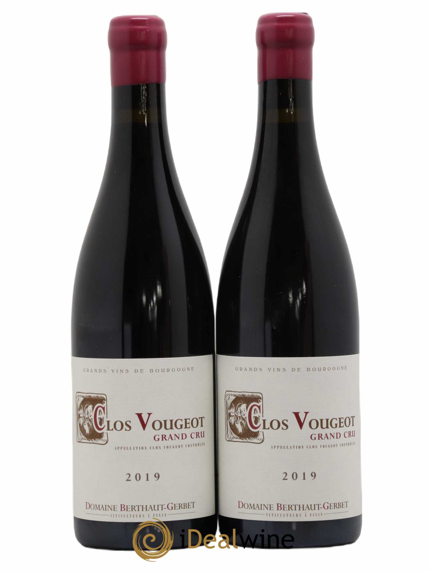 Clos de Vougeot Berthaut Gerbet (Domaine) 2019 - Lot de 2 bouteilles - 0