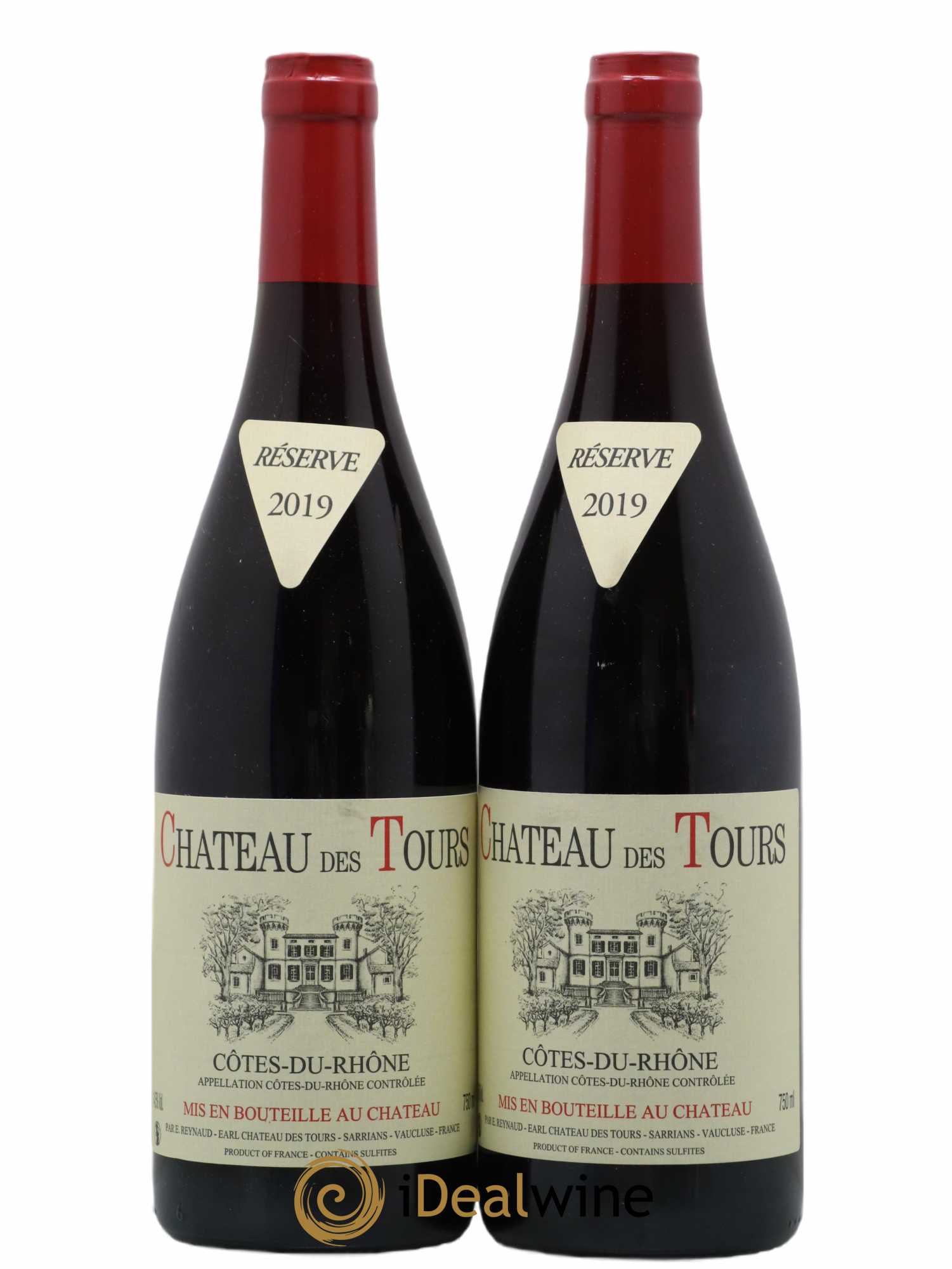 Côtes-du-Rhône Château des Tours Emmanuel Reynaud 2019 - Lot de 2 bouteilles - 0