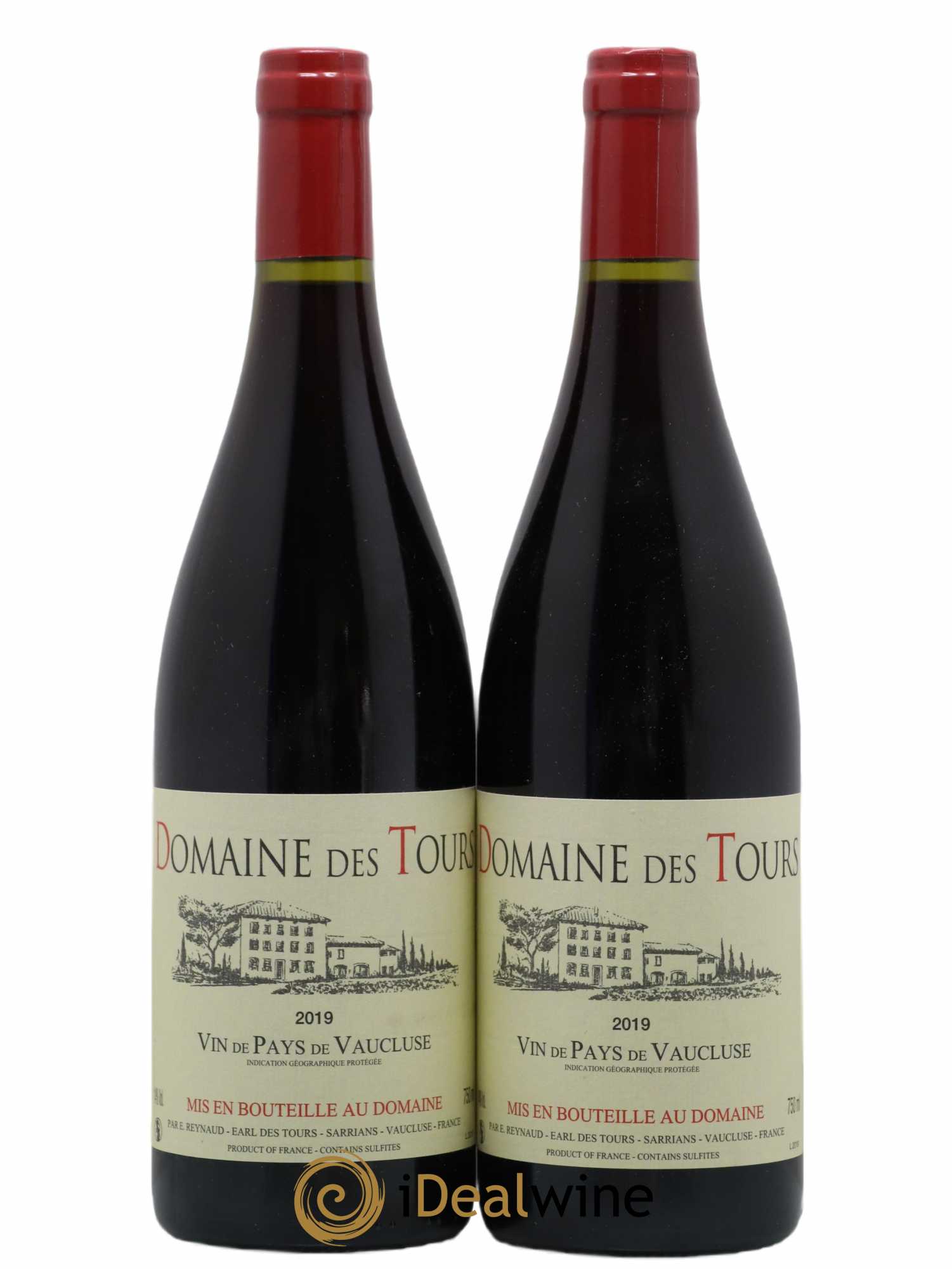 Vaucluse (Vin de Pays de Vaucluse) Domaine des Tours Emmanuel Reynaud 2019 - Lot de 2 bouteilles - 0