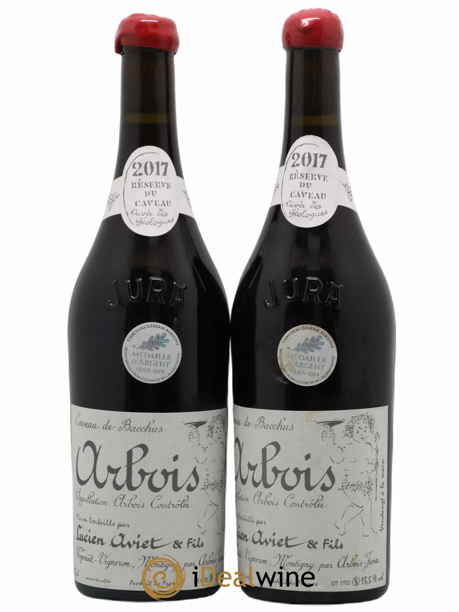 Arbois Trousseau '313' Cuvée des Géologues Domaine Lucien Aviet 2017 - Lot de 2 bouteilles - 0