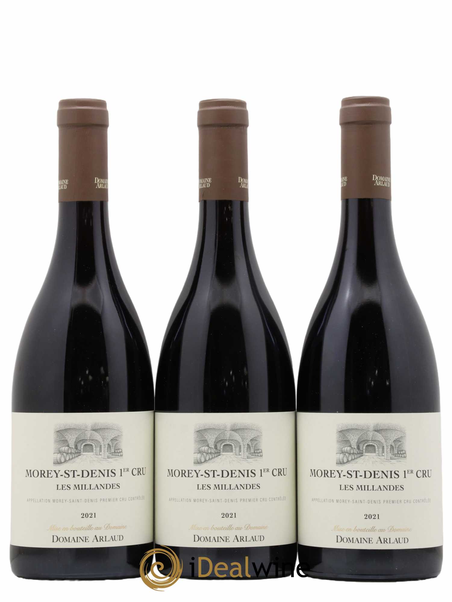 Morey-Saint-Denis 1er Cru Les Millandes Arlaud 2021 - Lot de 3 bouteilles - 0