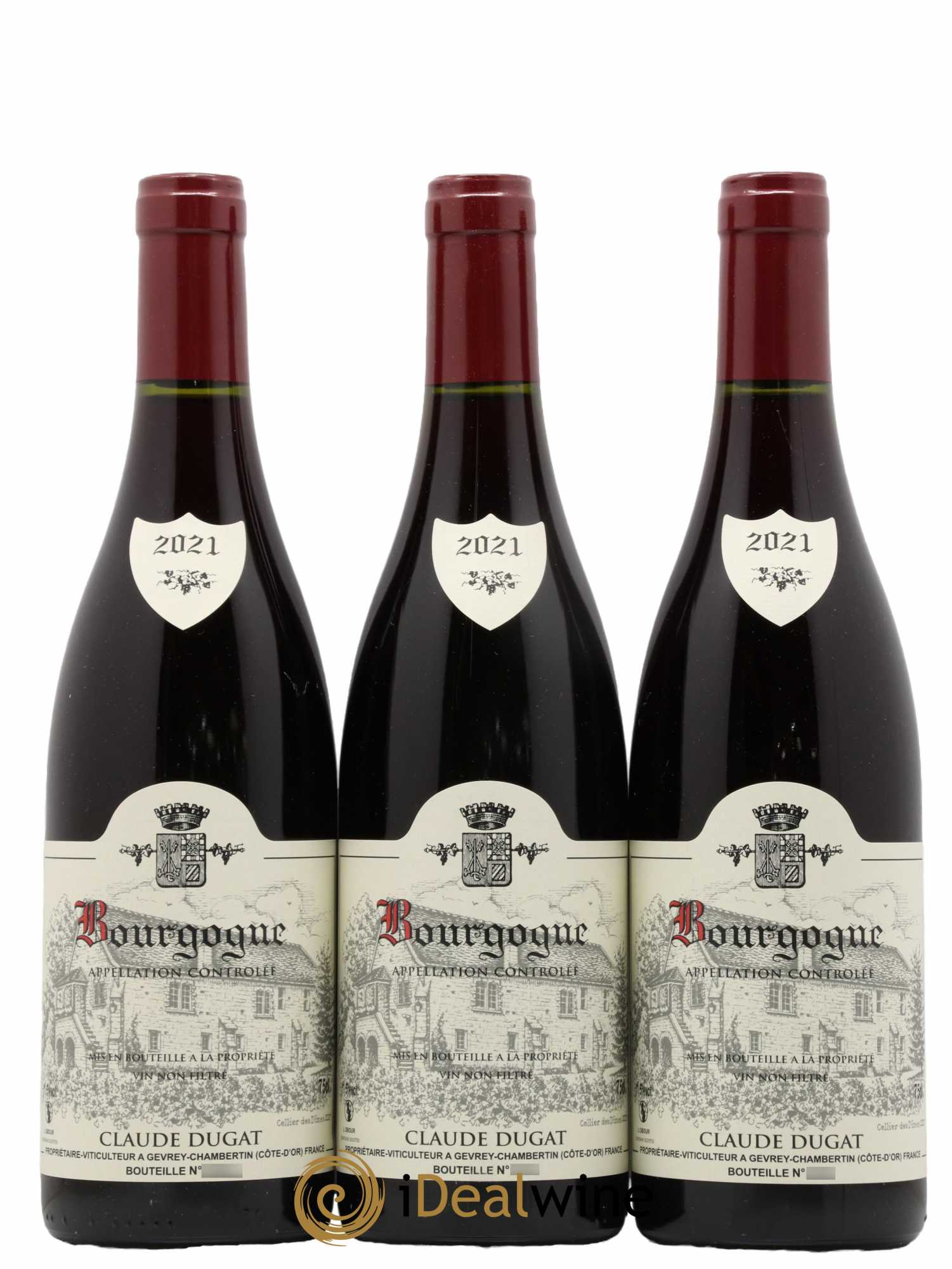 Bourgogne Claude Dugat 2021 - Lot de 3 bouteilles - 0