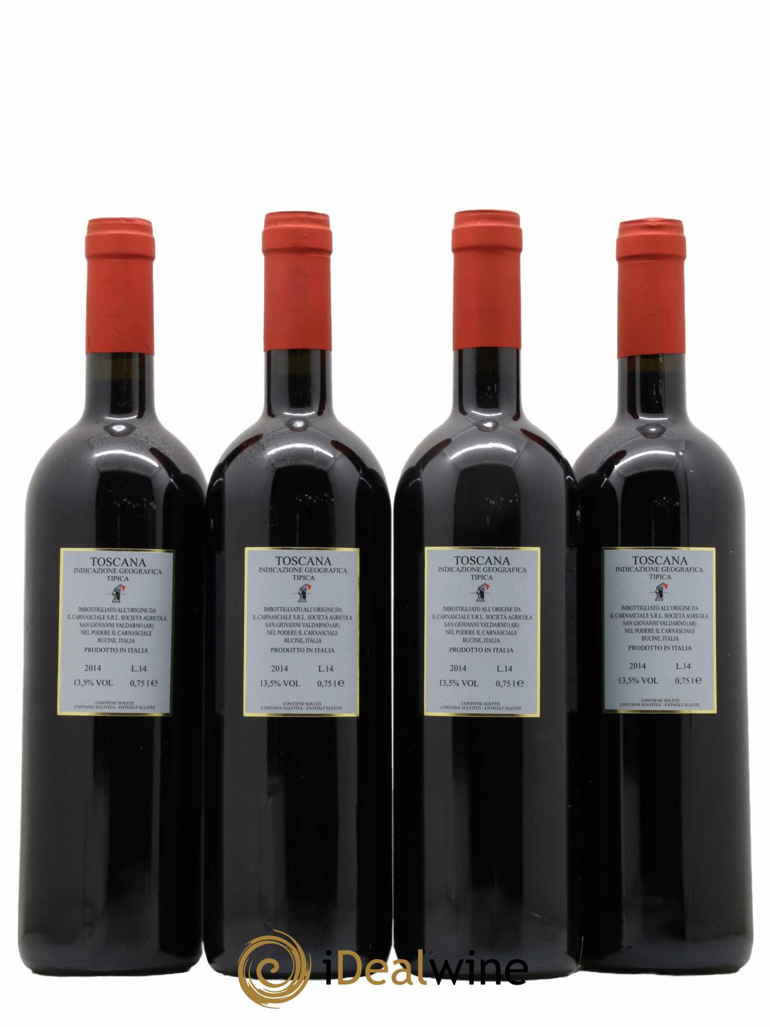 Toscana IGT Podere Il Carnasciale Cuvee Carnasciale 2014 - Lot de 4 bouteilles - 1