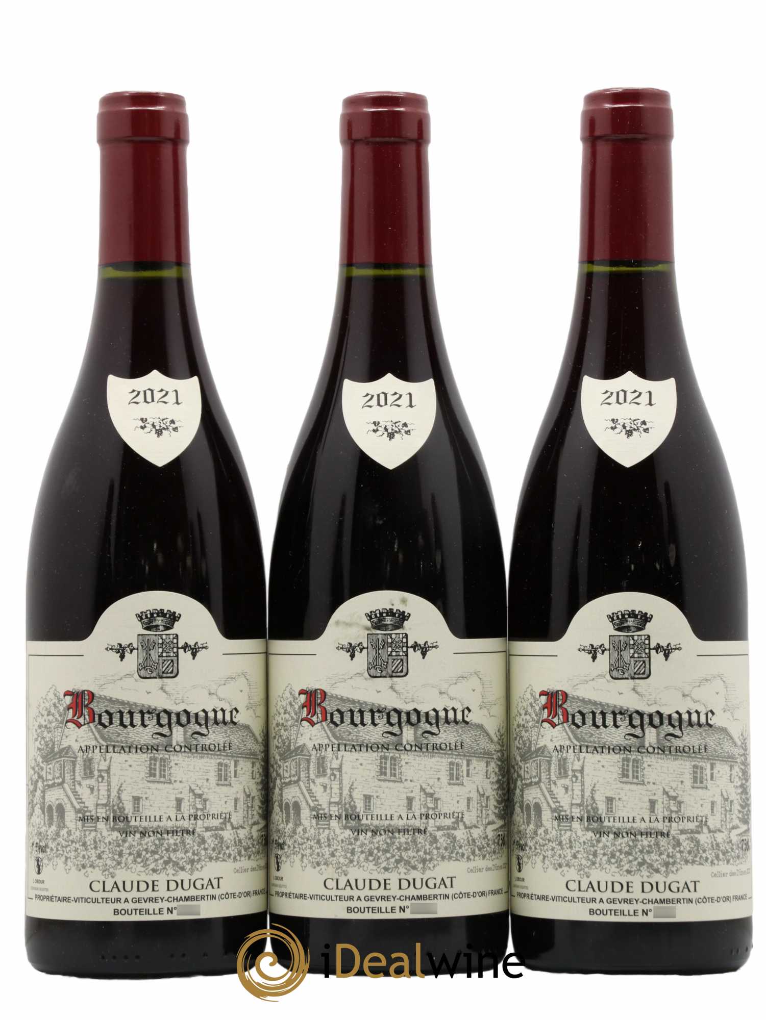 Bourgogne Claude Dugat 2021 - Lot de 3 bouteilles - 0