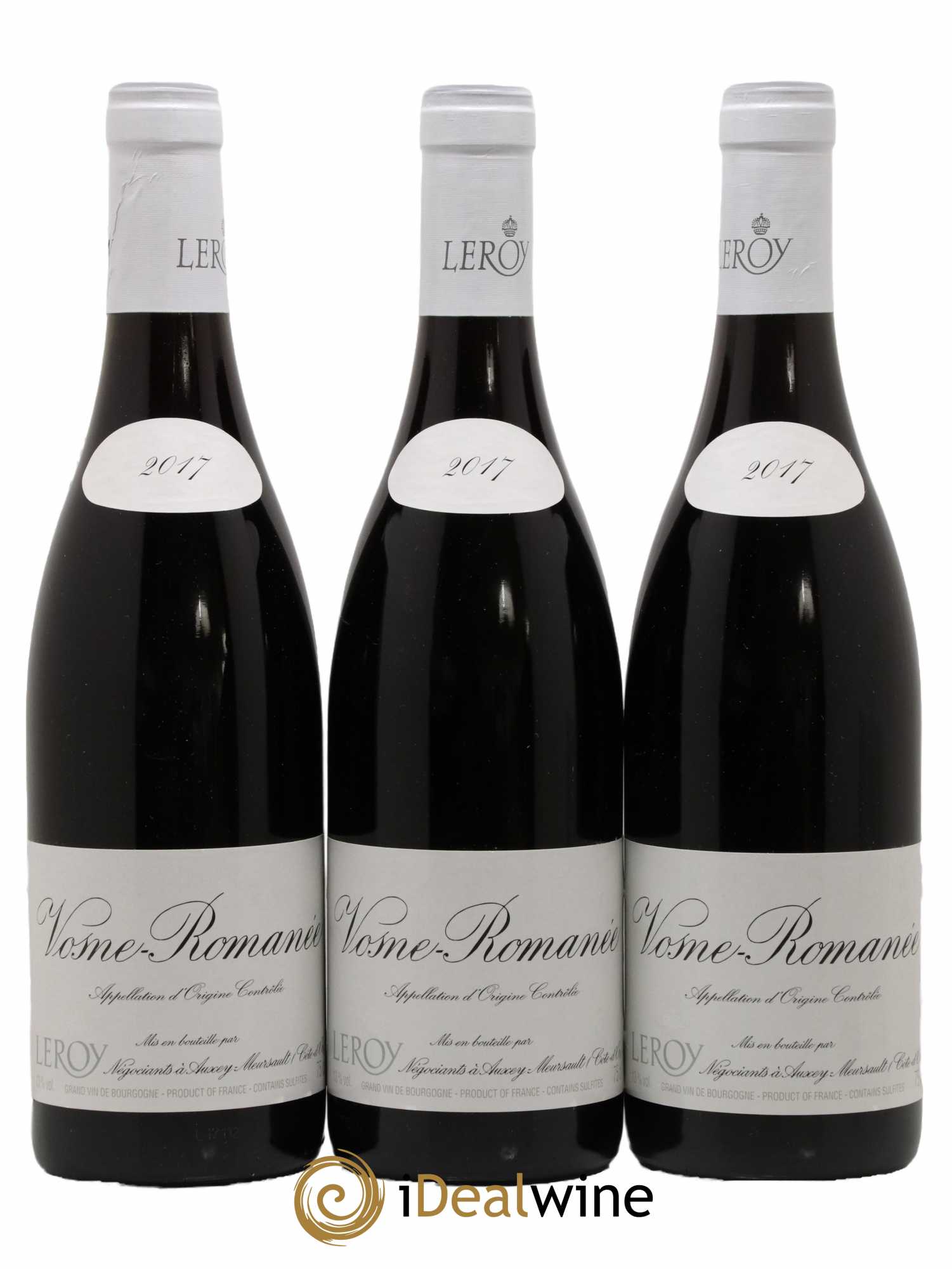 Vosne-Romanée Leroy SA 2017 - Lot de 3 bouteilles - 0