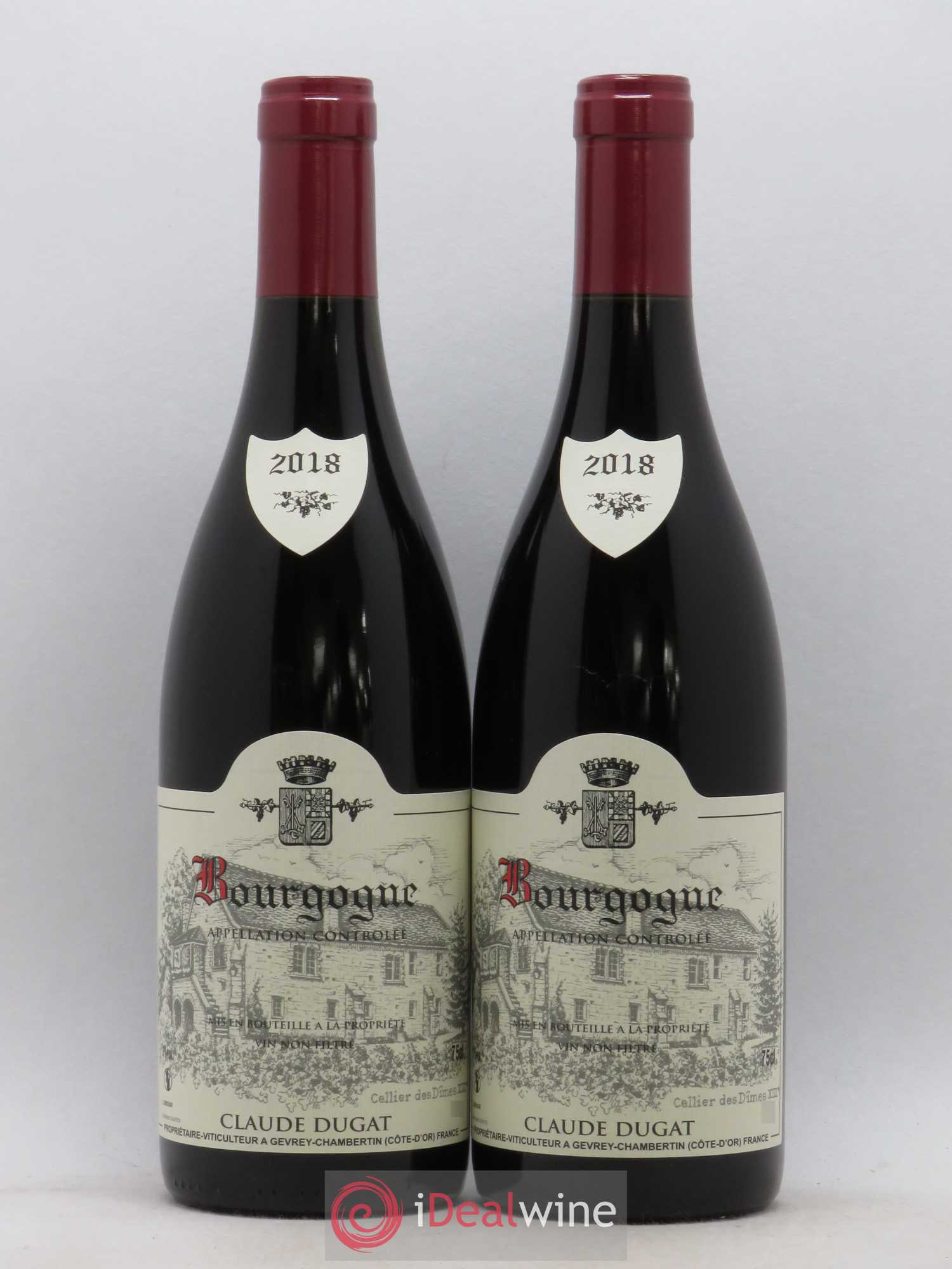 Bourgogne Claude Dugat 2018 - Lot de 2 bouteilles - 0