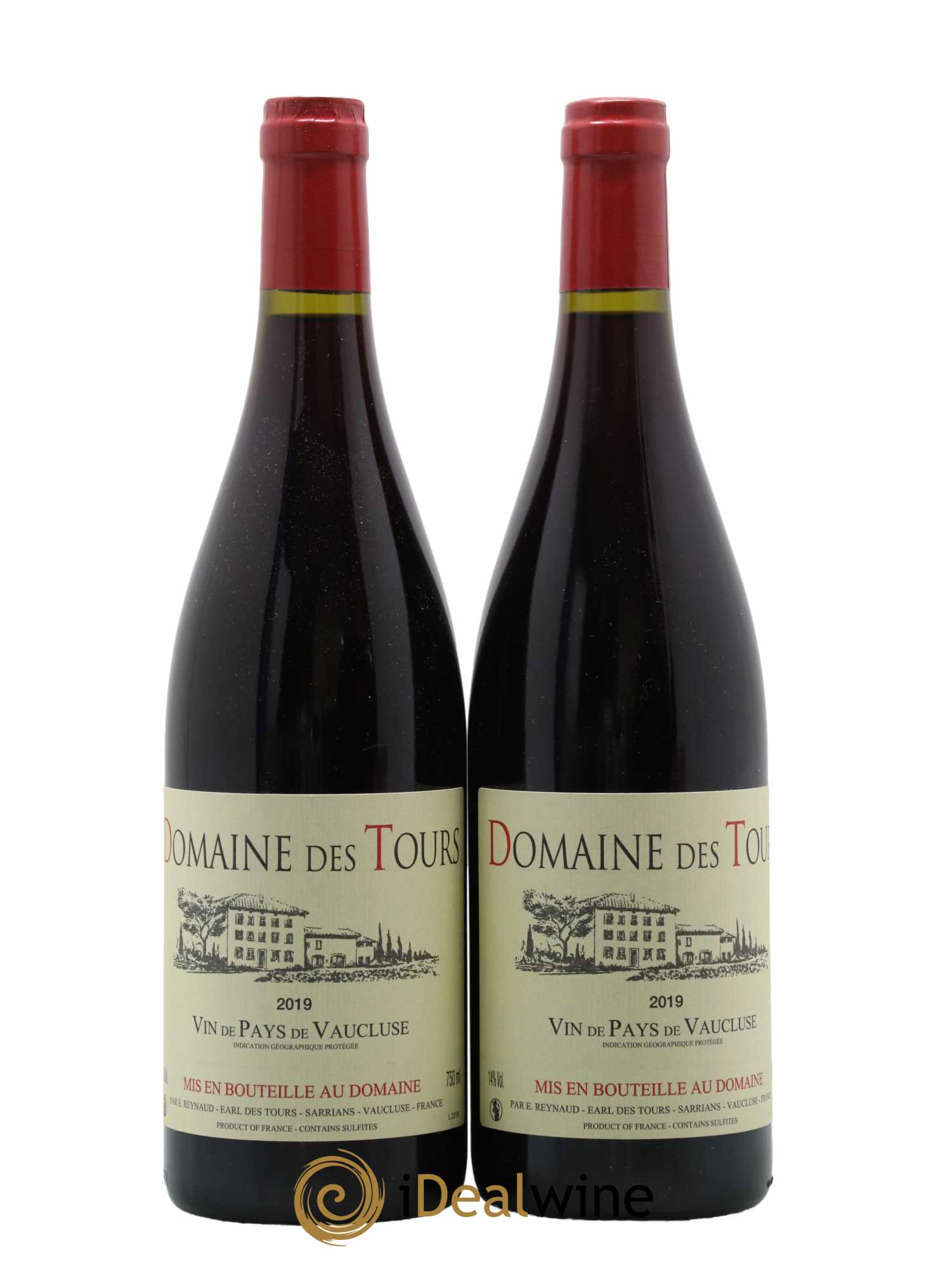 Vaucluse (Vin de Pays de Vaucluse) Domaine des Tours Emmanuel Reynaud 2019 - Lot de 2 bouteilles - 0