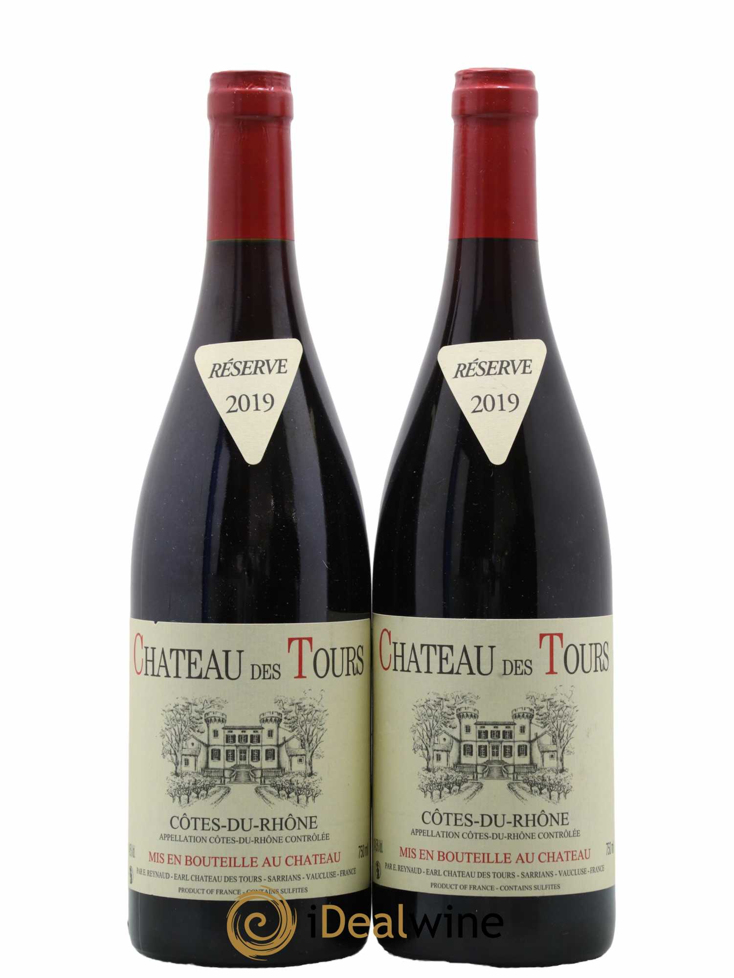 Côtes-du-Rhône Château des Tours Emmanuel Reynaud 2019 - Lot de 2 bouteilles - 0