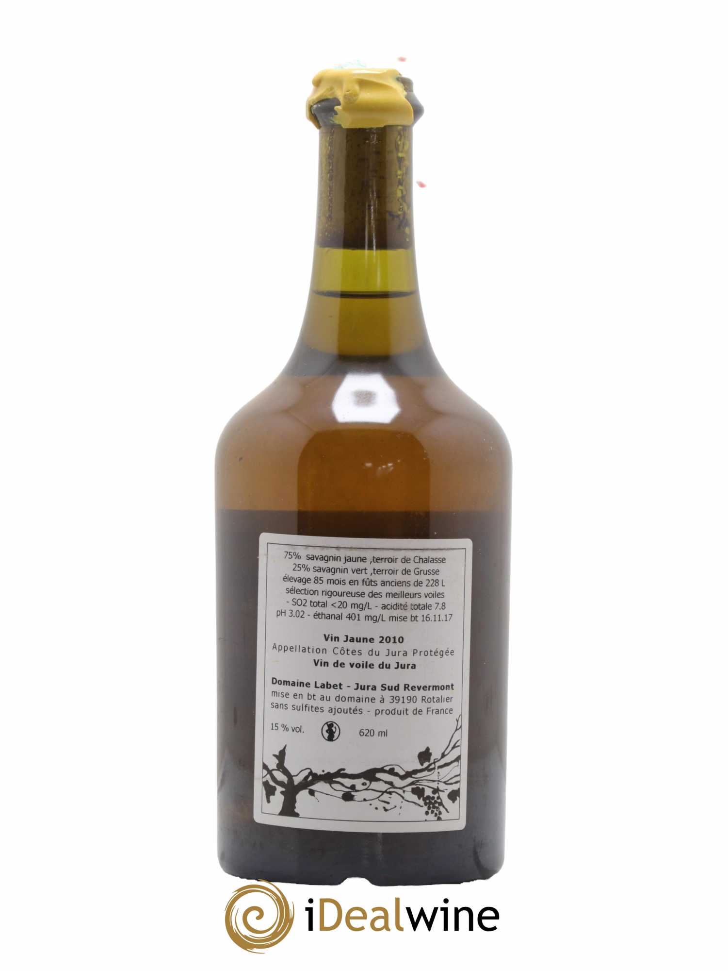 Côtes du Jura Vin Jaune Romain - Julien - Charline Labet 2010 - Lot de 1 bouteille - 1
