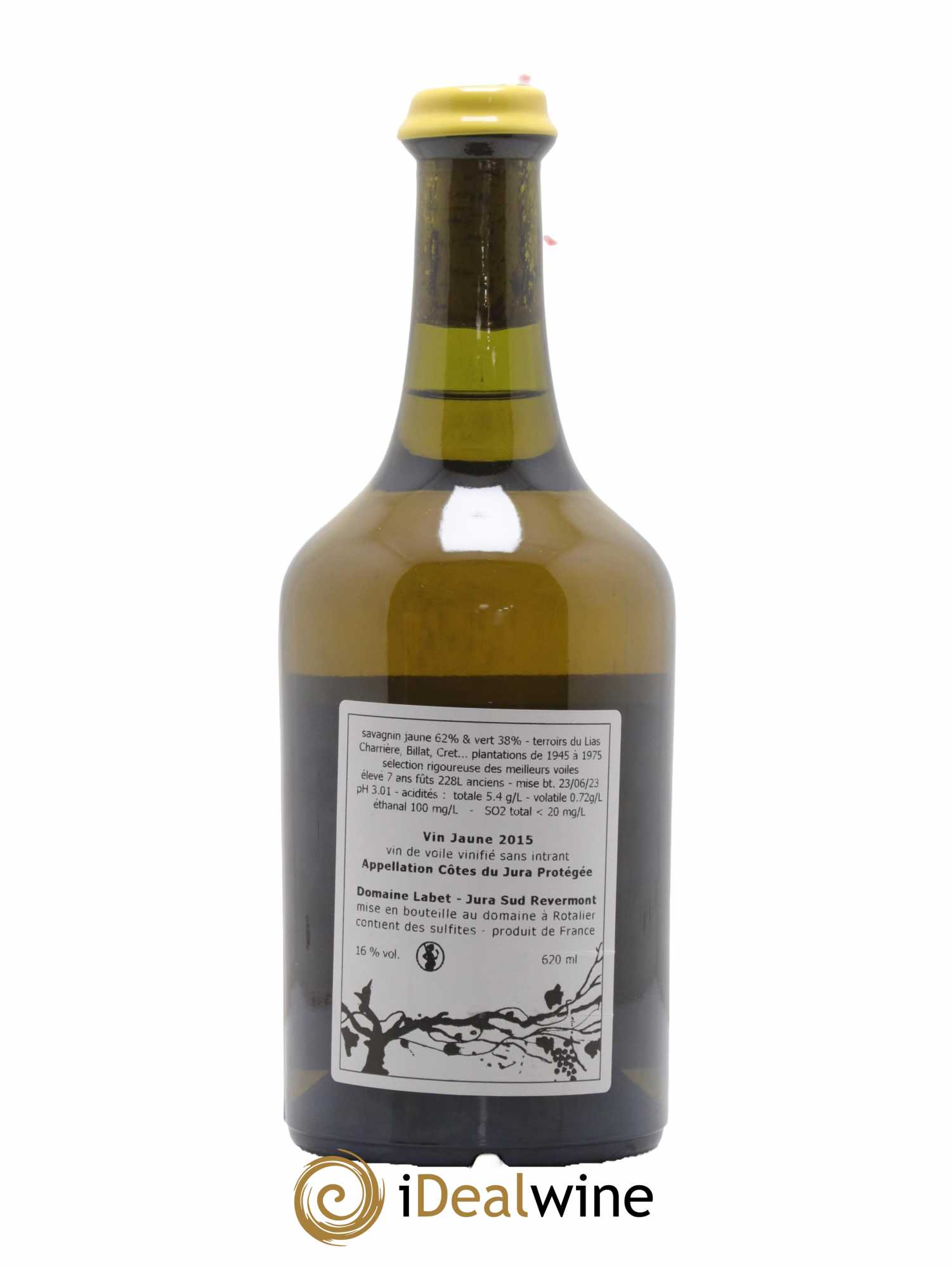 Côtes du Jura Vin Jaune Romain - Julien - Charline Labet 2015 - Lot de 1 bouteille - 1