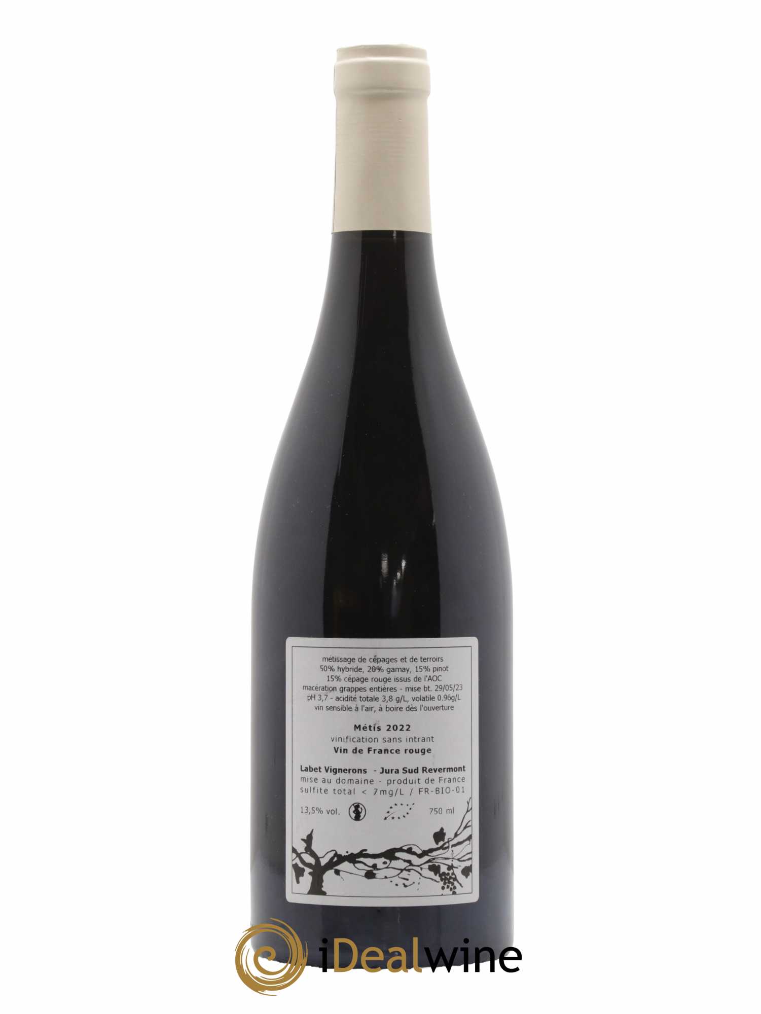 Vin de France Métis Romain - Julien  - Charline Labet 2022 - Lot de 1 bouteille - 1