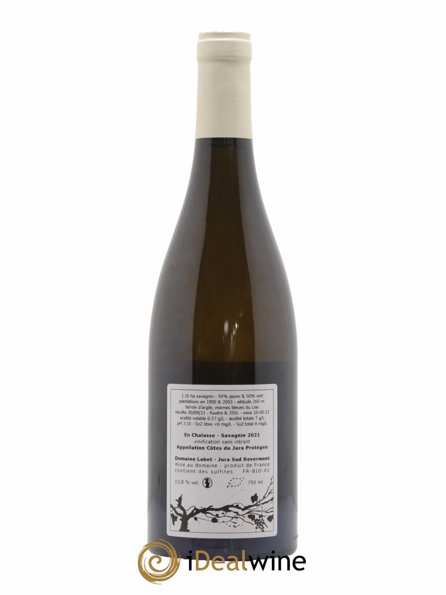 Côtes du Jura Fleur de Savagnin En Chalasse Romain - Julien - Charline Labet 2021 - Lot de 1 bouteille - 1