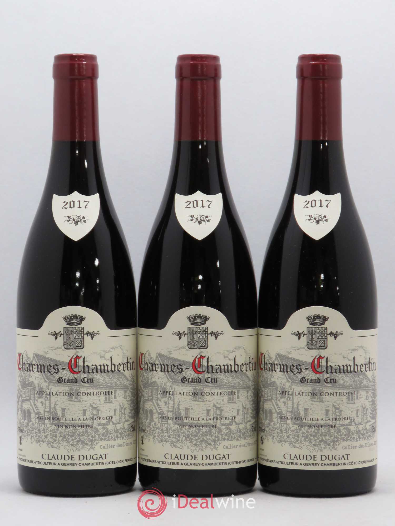 Charmes-Chambertin Grand Cru Claude Dugat 2017 - Lot de 3 bouteilles - 0