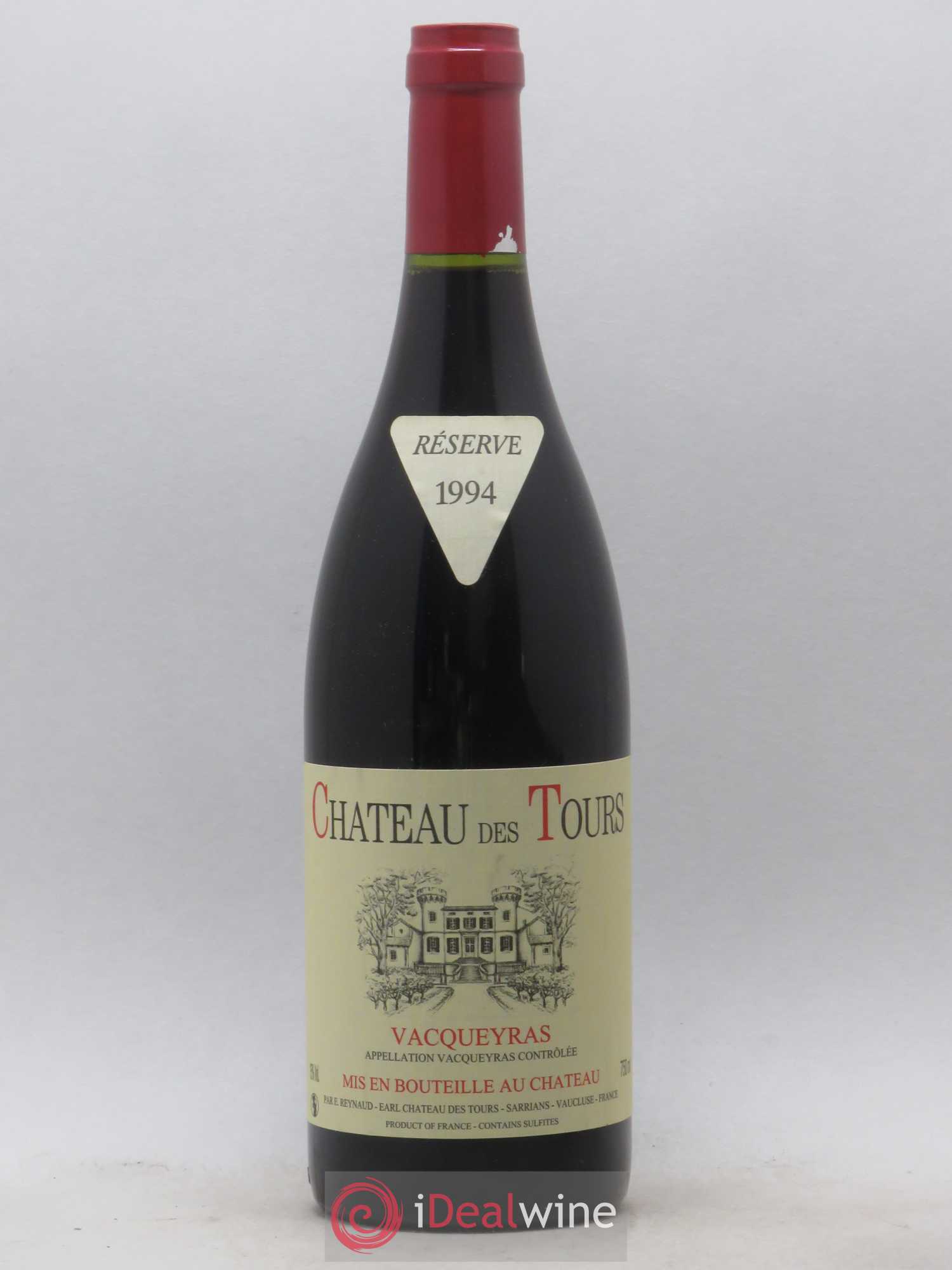 Vacqueyras Château des Tours Emmanuel Reynaud 1994 - Lot de 1 bouteille - 0